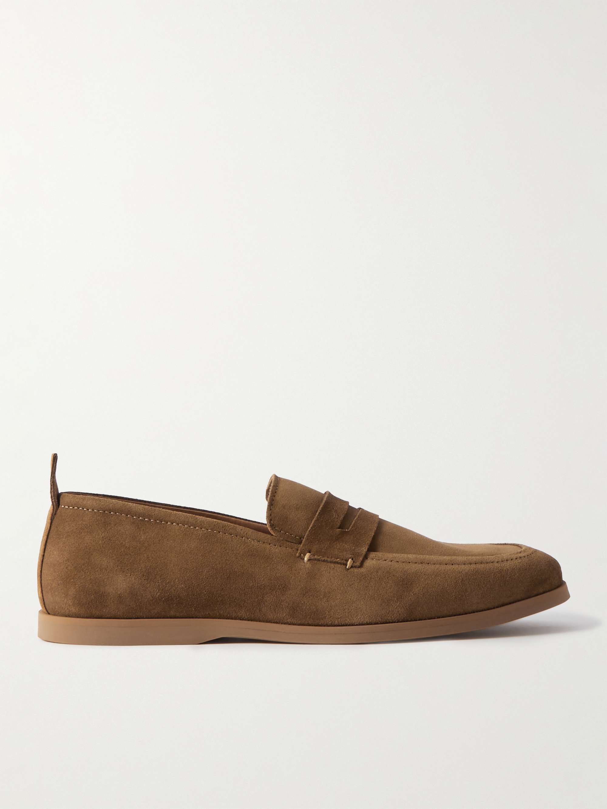 MR P. Regenerated Suede by evolo® Penny Loafers