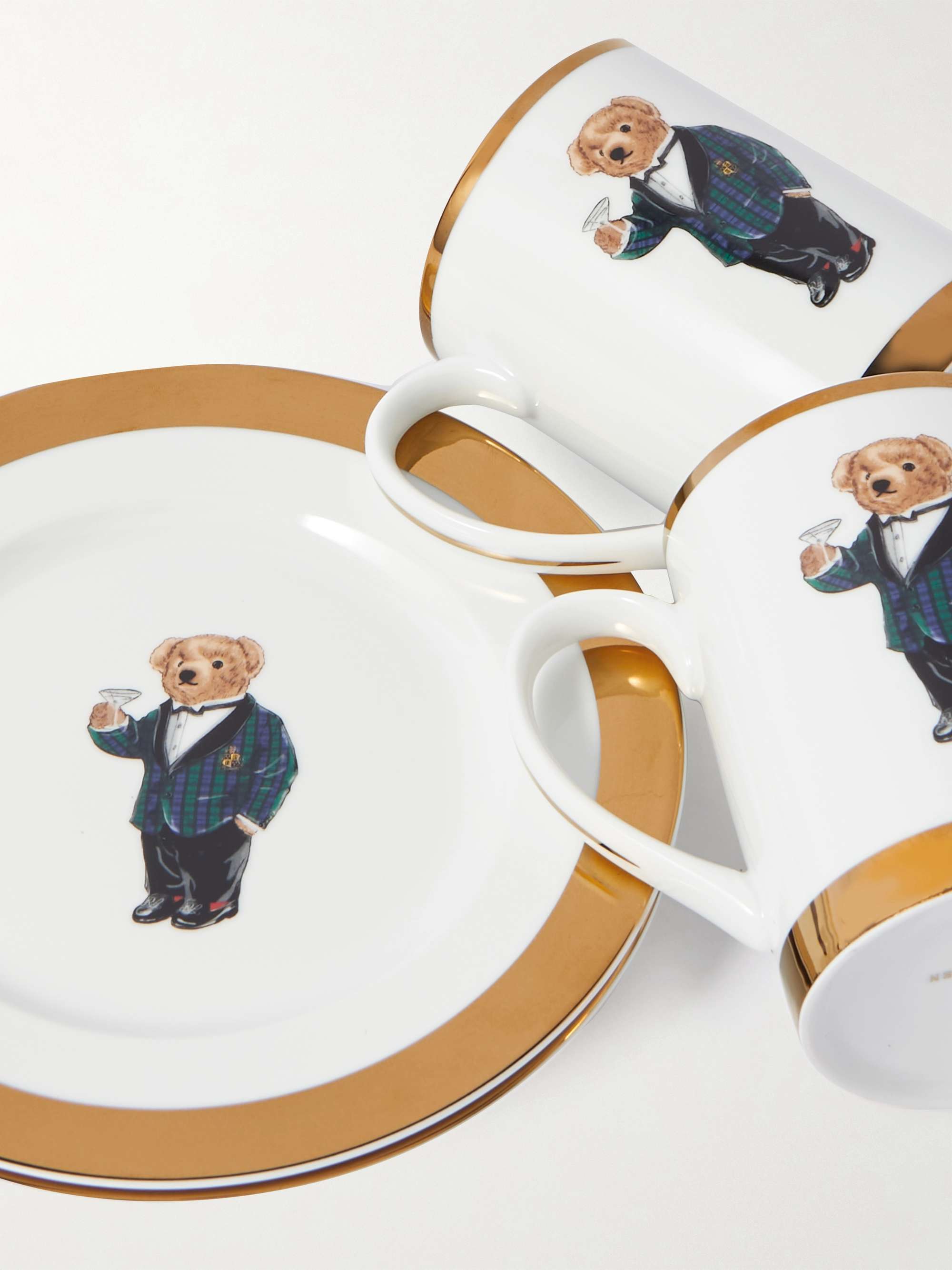 RALPH LAUREN HOME Thompson Set of Four Printed Porcelain Mugs and