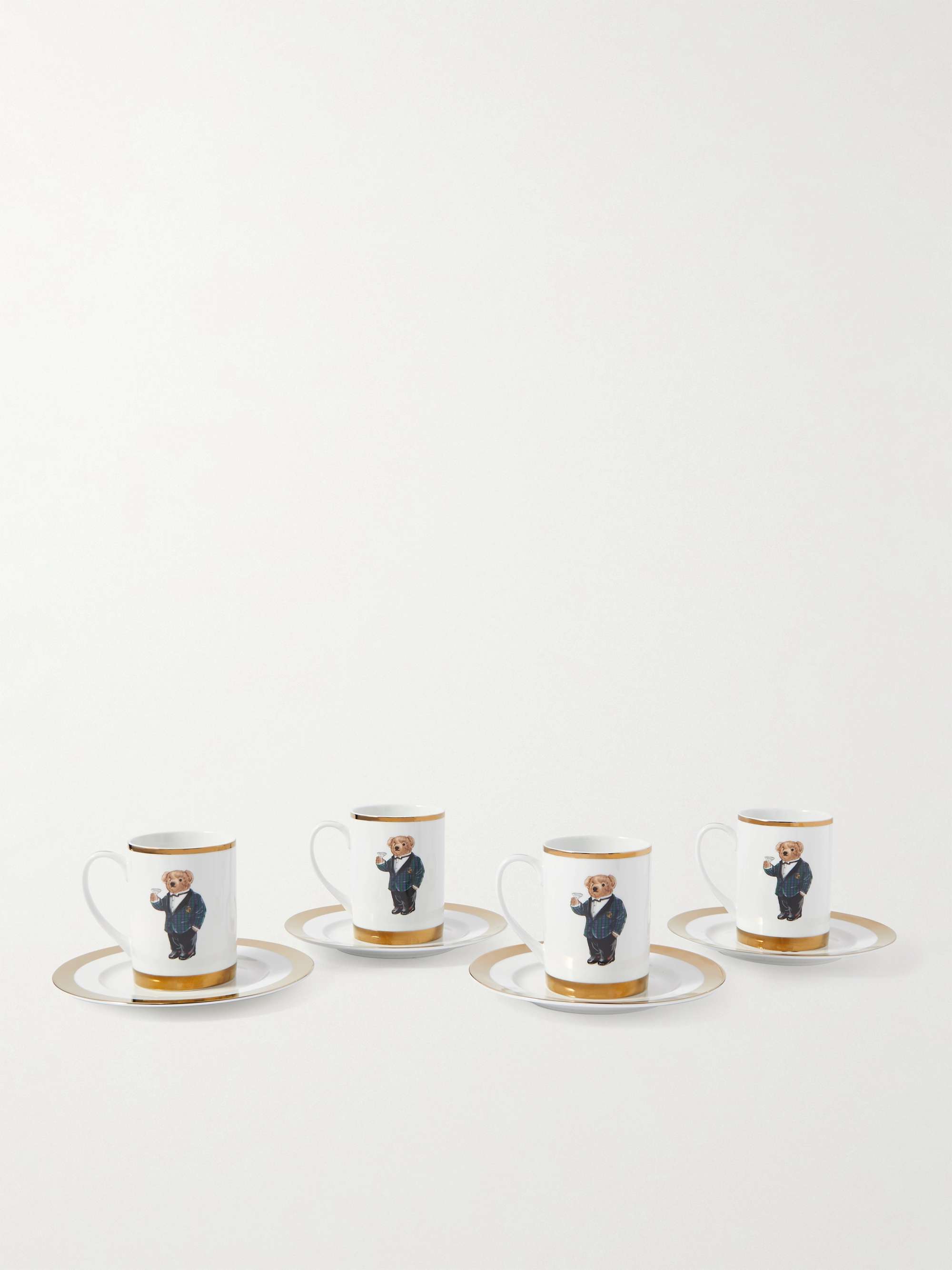 RALPH LAUREN HOME Thompson Set of Four Printed Porcelain Mugs and