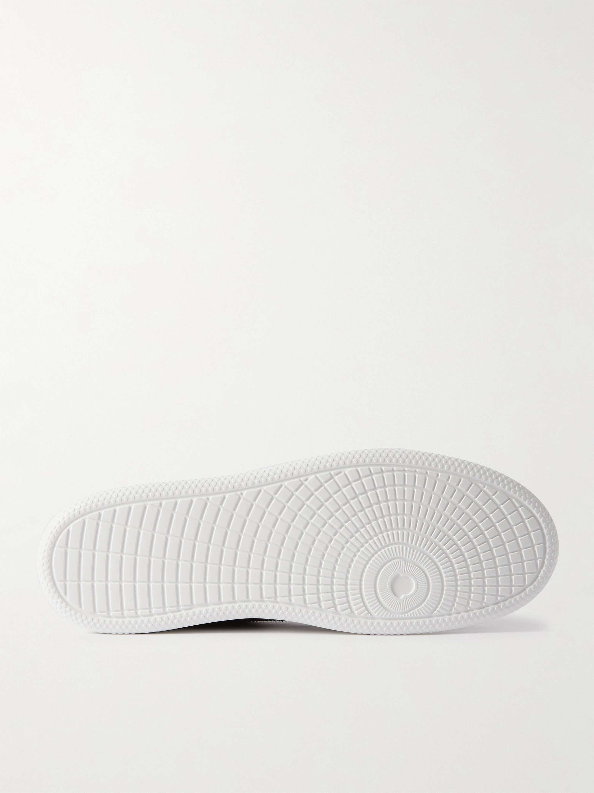 MONCLER Monaco M Striped Leather Sneakers