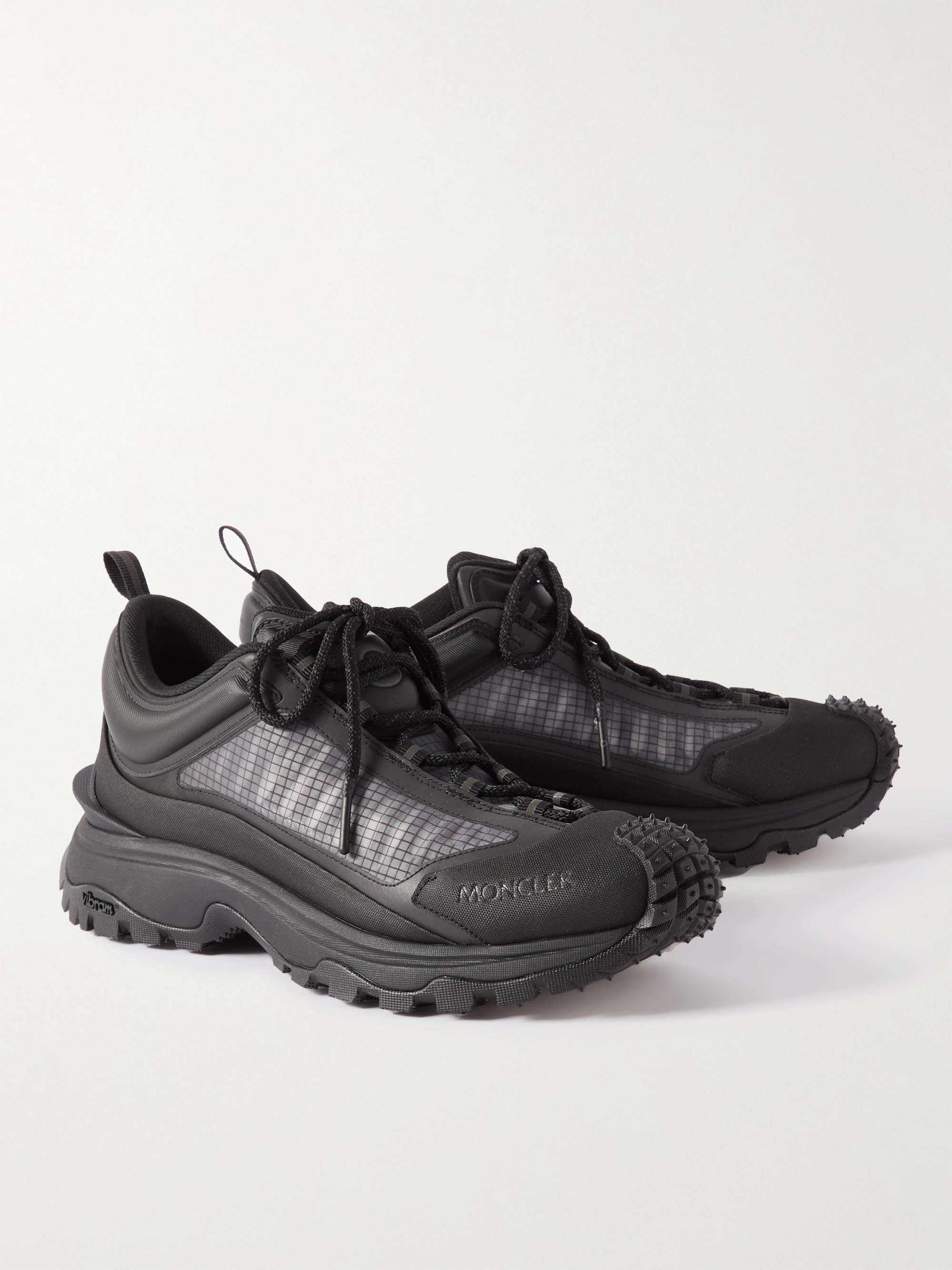 MONCLER Mesh and Rubber Sneakers