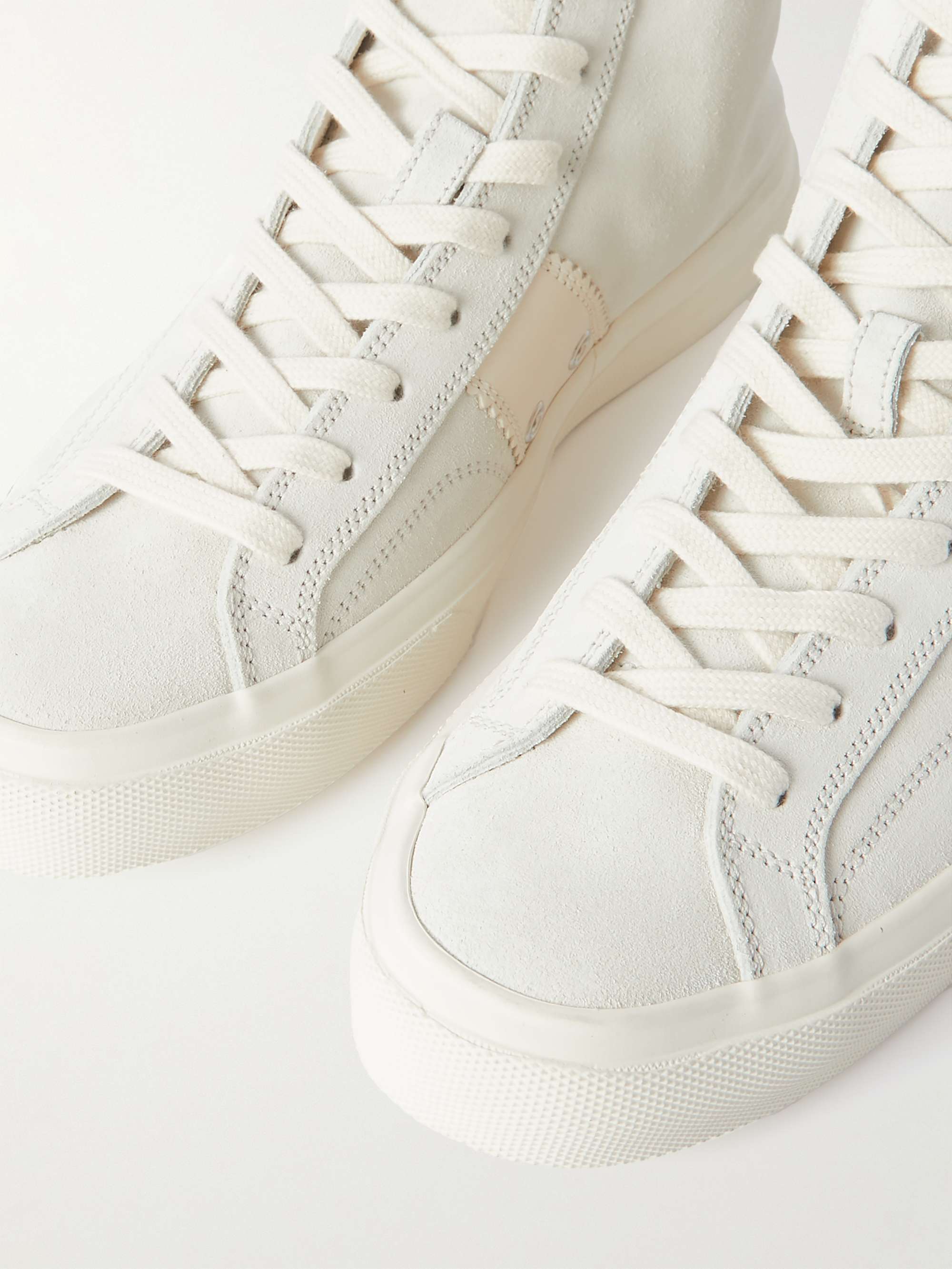 TOM FORD Cambridge Leaher-Trimmed Suede High-Top Sneakers