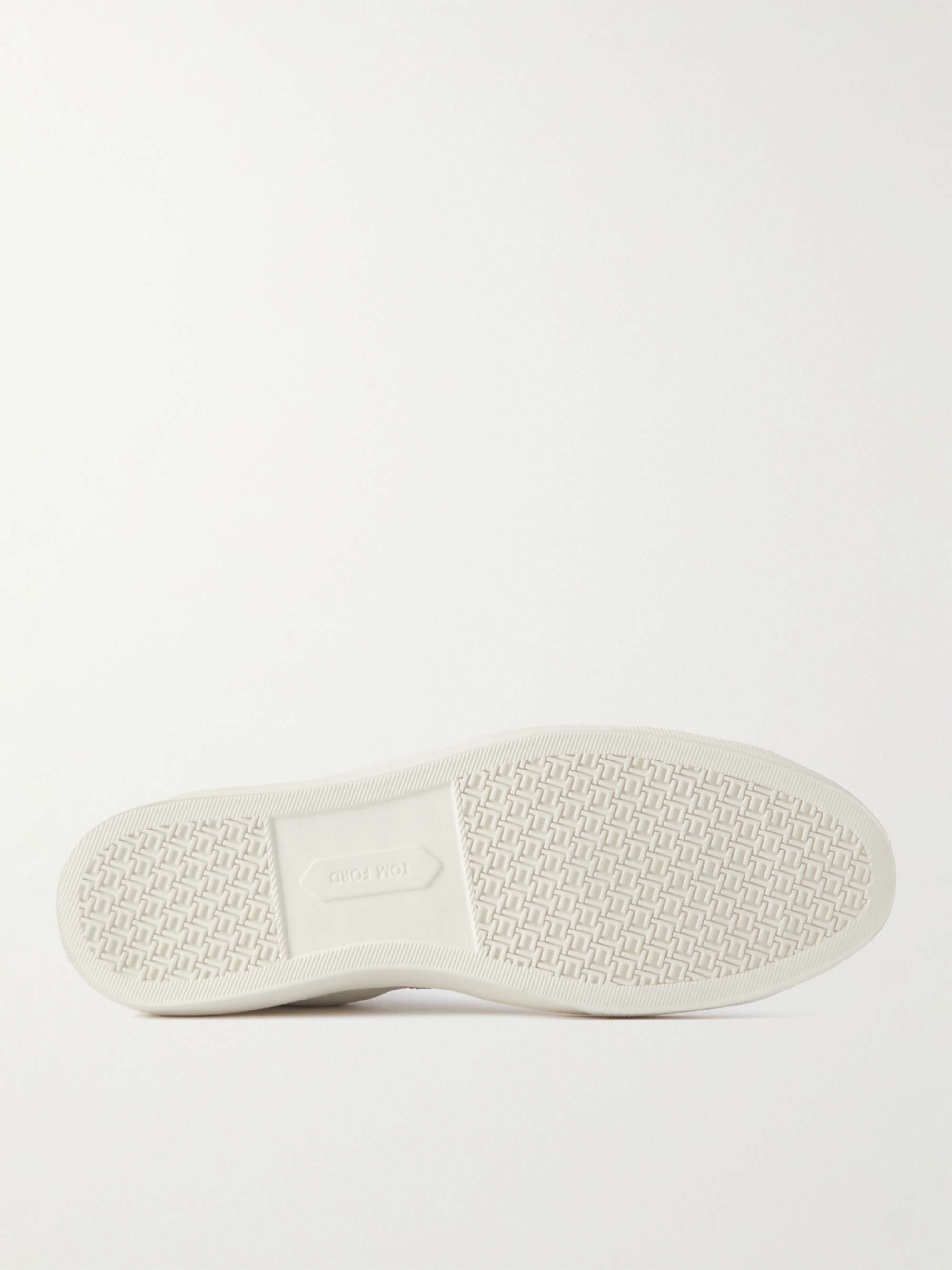 TOM FORD Cambridge Leaher-Trimmed Suede High-Top Sneakers