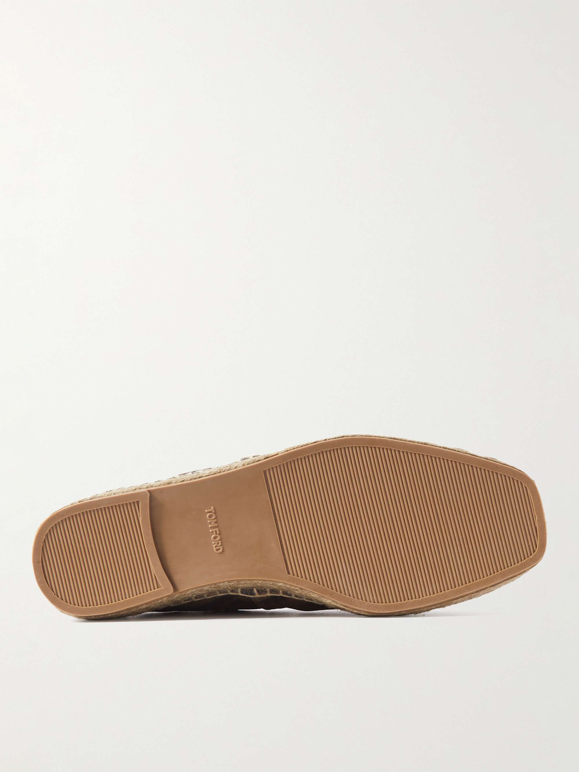 TOM FORD Barnes Leopard-Print Suede Espadrillas