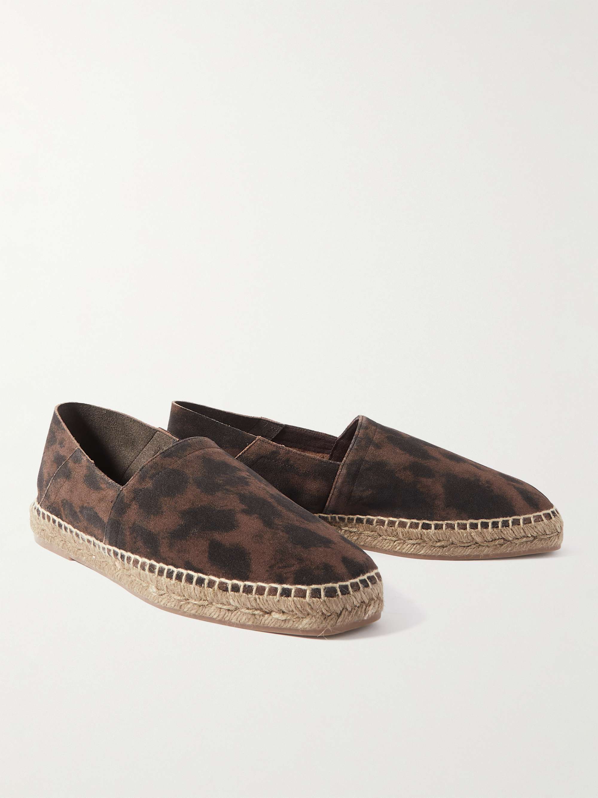 TOM FORD Barnes Leopard-Print Suede Espadrillas
