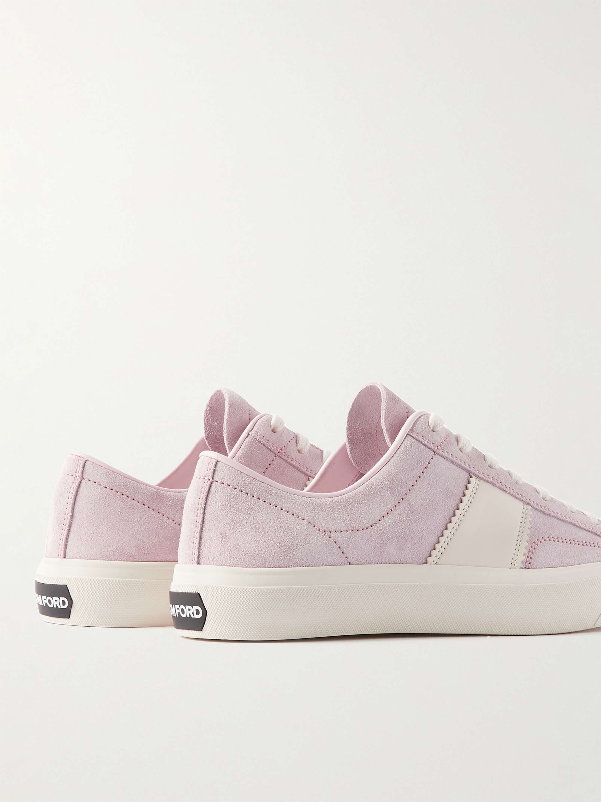 TOM FORD Cambridge Leather-Trimmed Suede Sneakers
