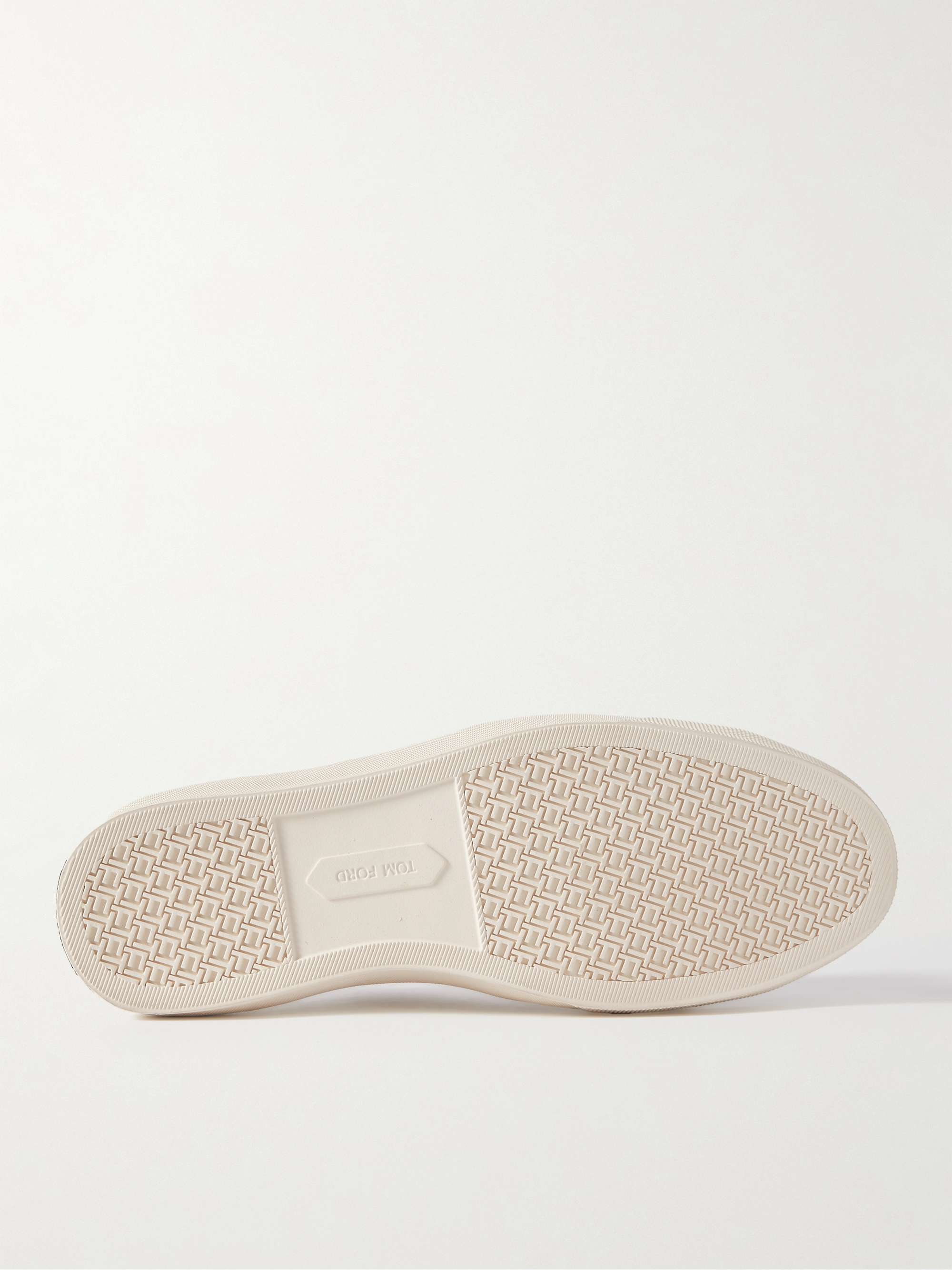 TOM FORD Cambridge Leather-Trimmed Suede Sneakers