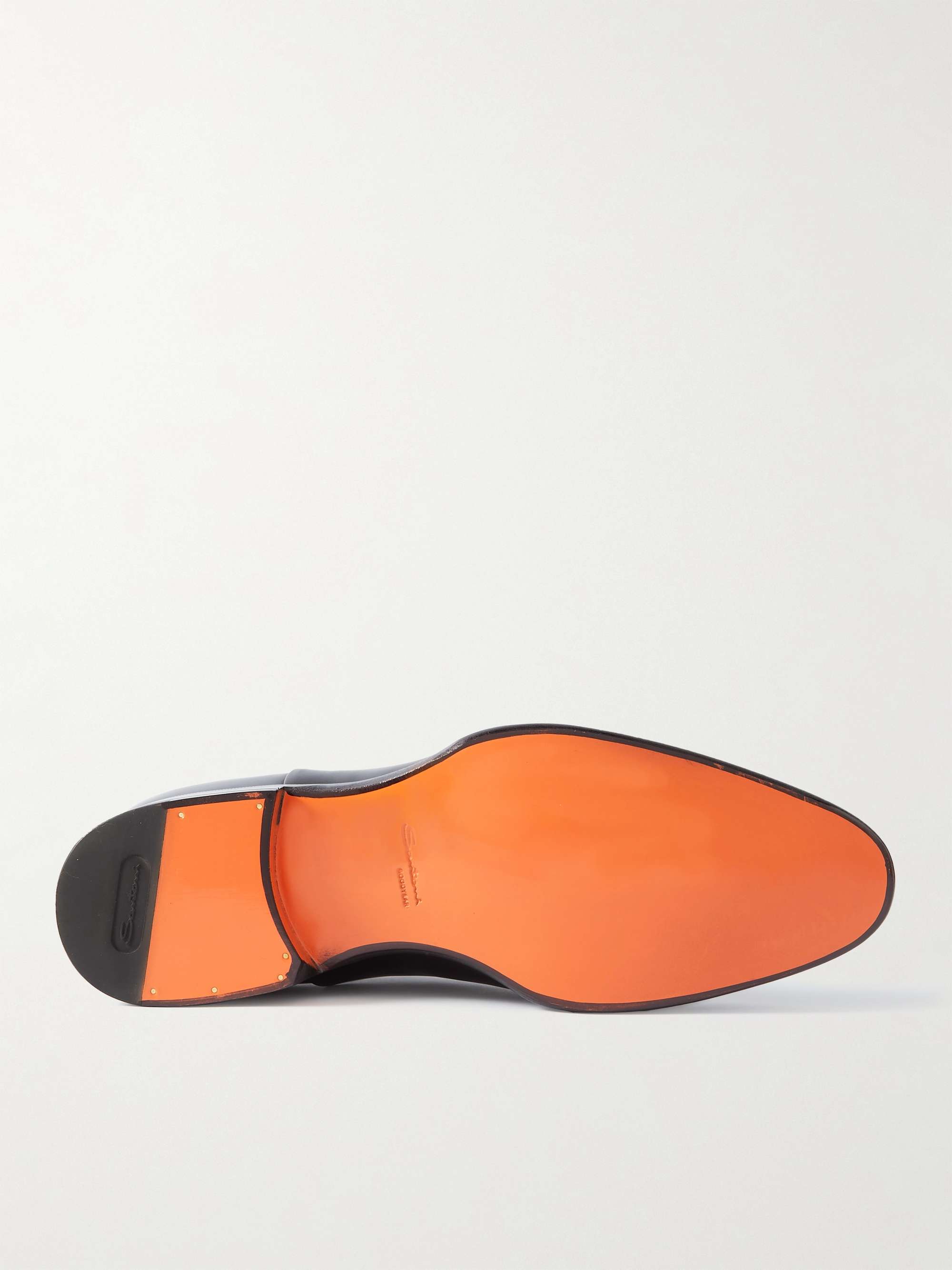 SANTONI Haniel Whole-Cut Leather Oxford Shoes