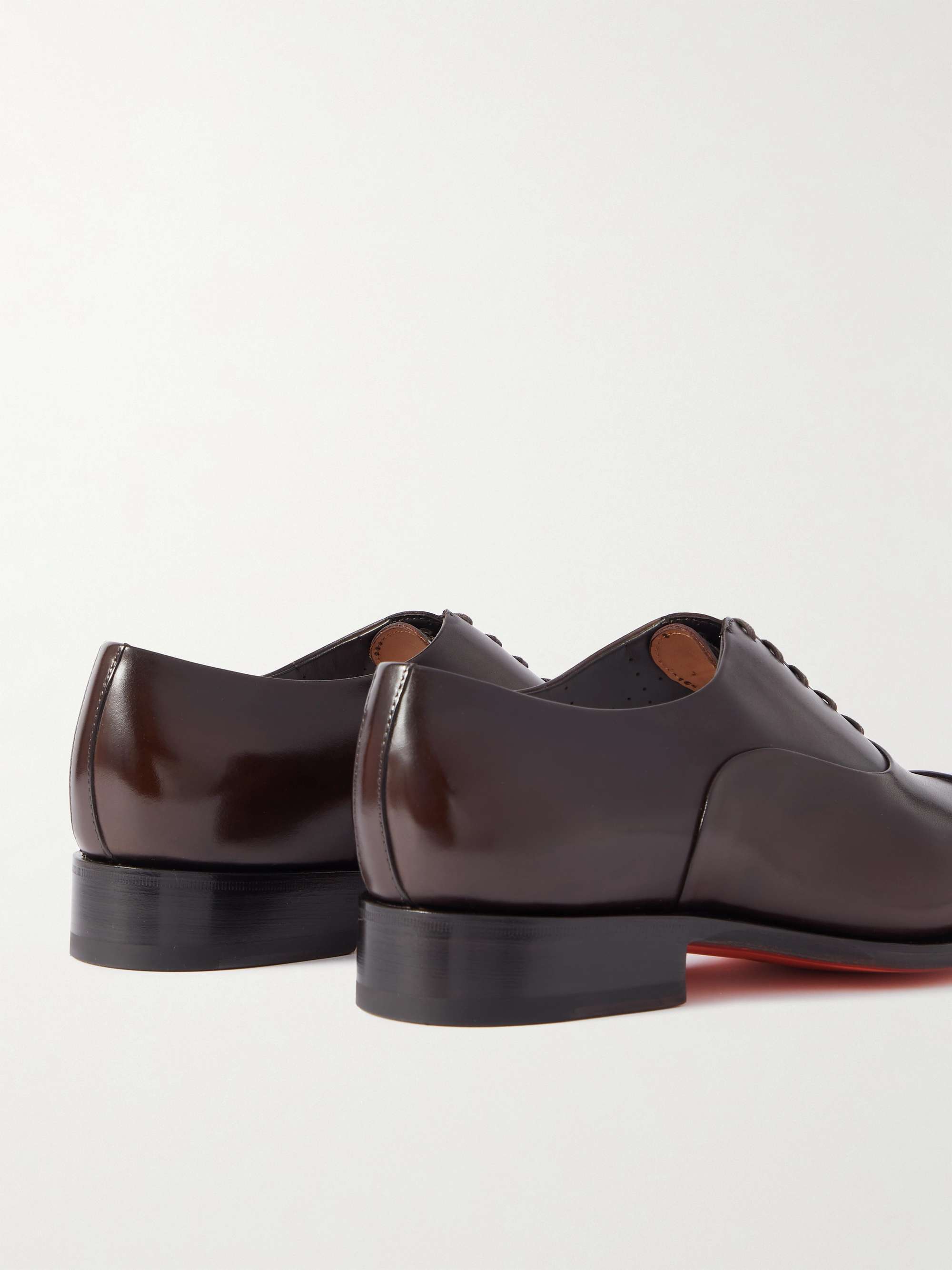 SANTONI Issac Leather Oxford Shoes