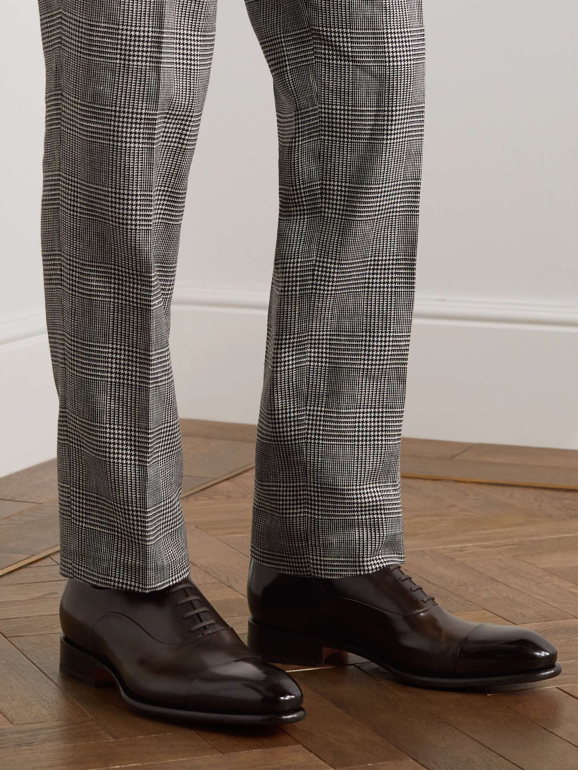 SANTONI Issac Leather Oxford Shoes