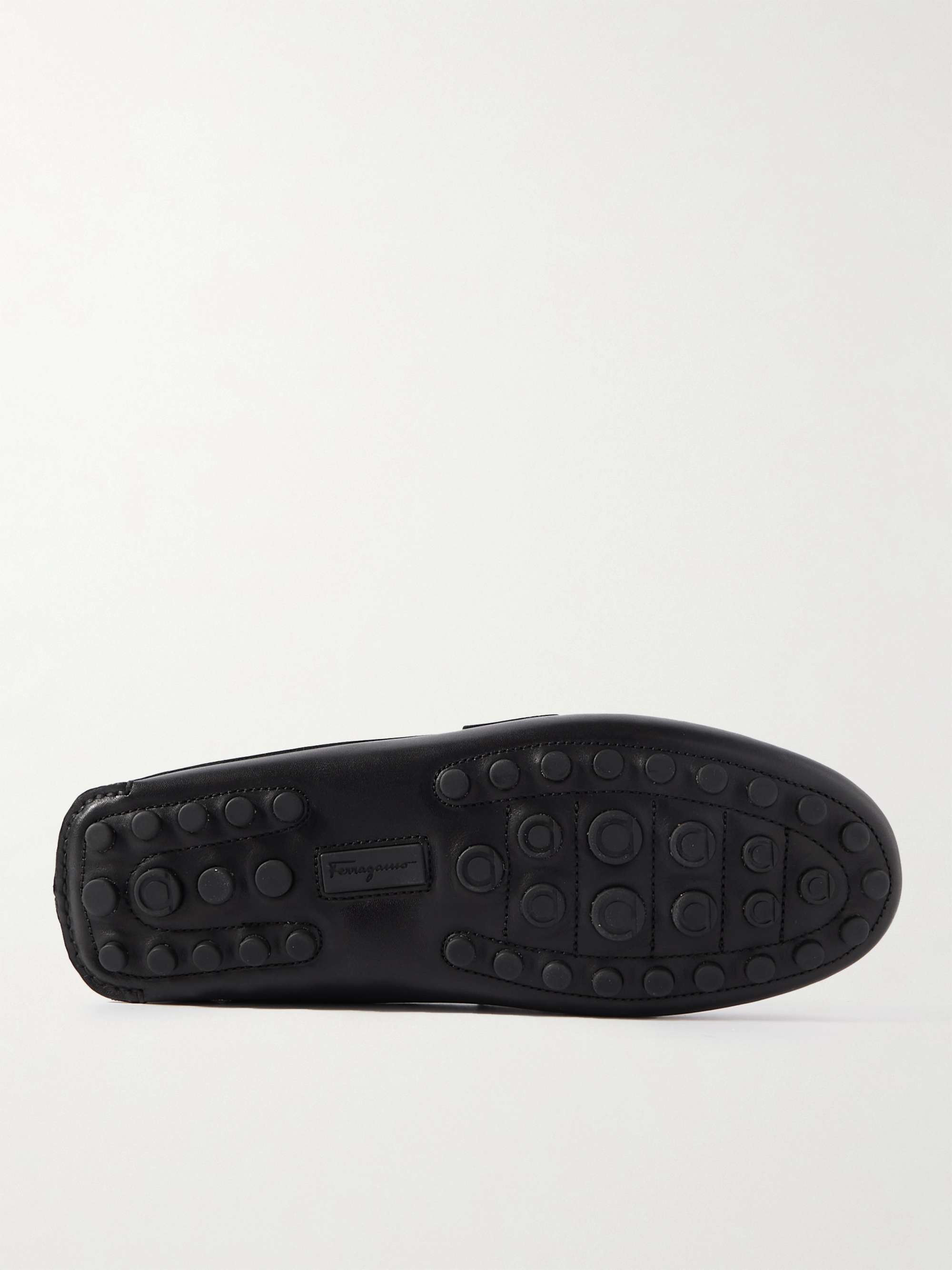FERRAGAMO Full-Grain Leather Driving Shoes