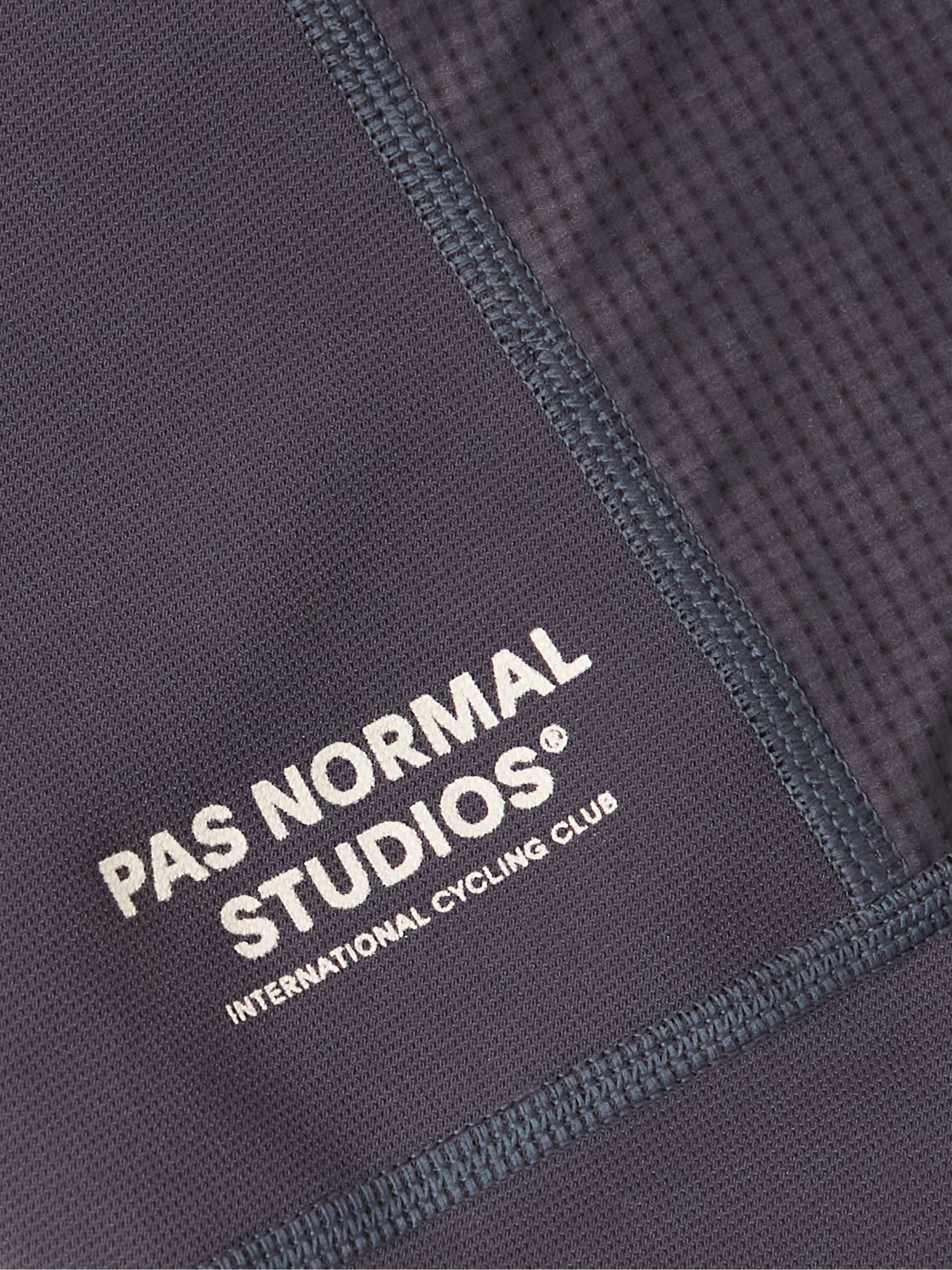 PAS NORMAL STUDIOS Escapism Logo-Print Stretch-Jersey and Mesh Cycling Bib Shorts