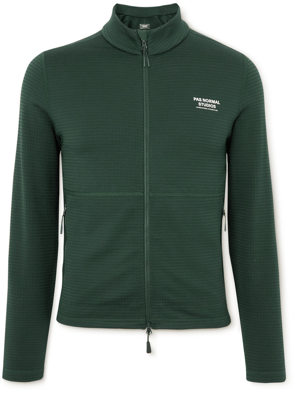 Pas Normal Studios Escapism Logo-print Stretch-jersey Cycling Jacket In Green