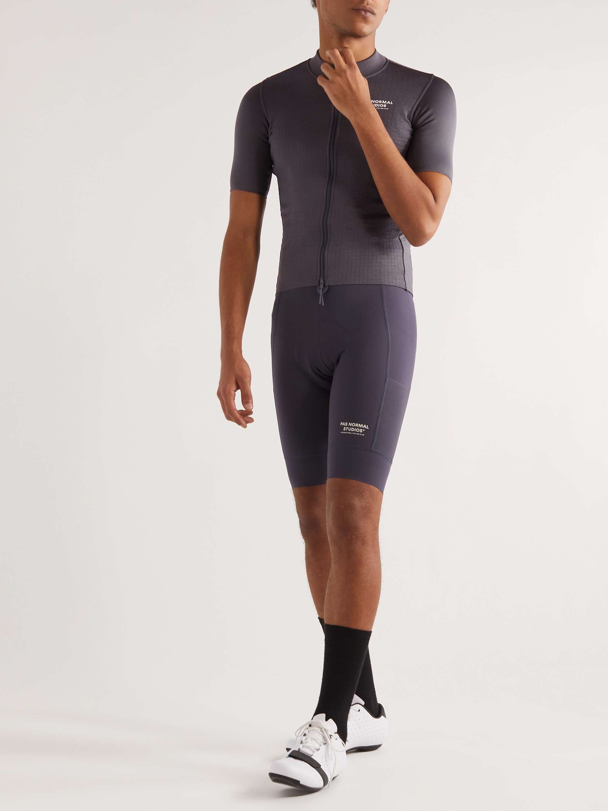PAS NORMAL STUDIOS Escapism Logo-Print Cycling Jersey
