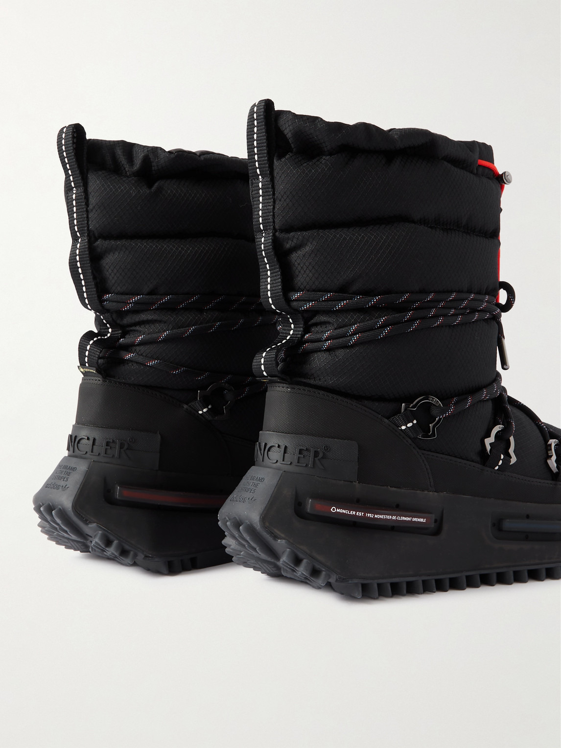 Shop Moncler Genius Adidas Originals Nmd Padded Gore-tex® Ripstop Boots In Black