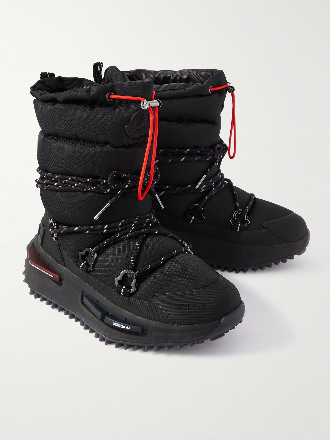 Shop Moncler Genius Adidas Originals Nmd Padded Gore-tex® Ripstop Boots In Black