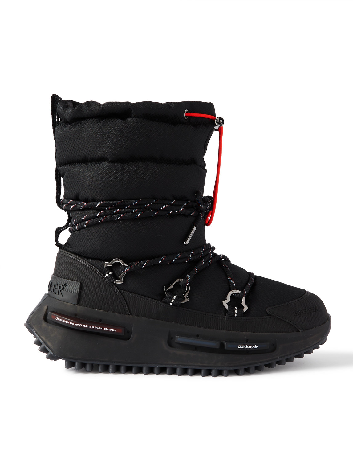 Shop Moncler Genius Adidas Originals Nmd Padded Gore-tex® Ripstop Boots In Black