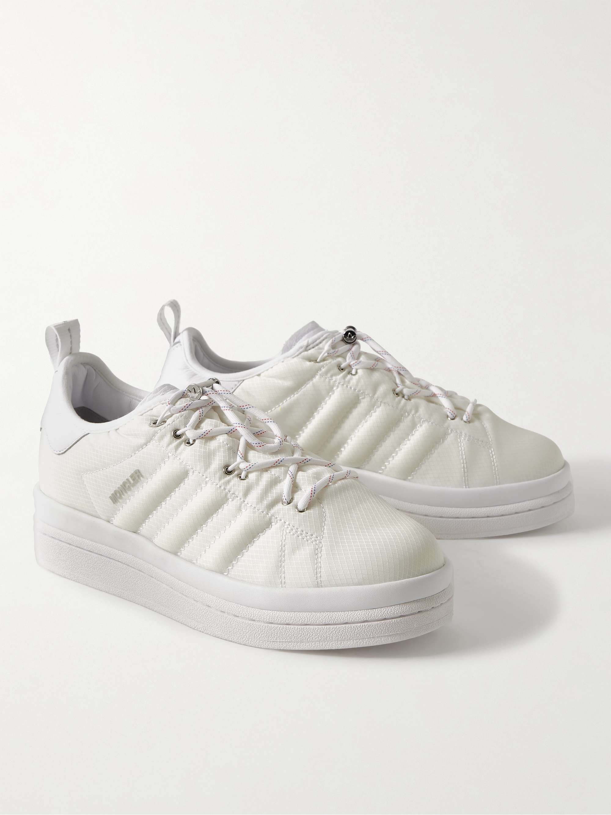 MONCLER GENIUS + adidas Originals Campus Leather-Trimmed