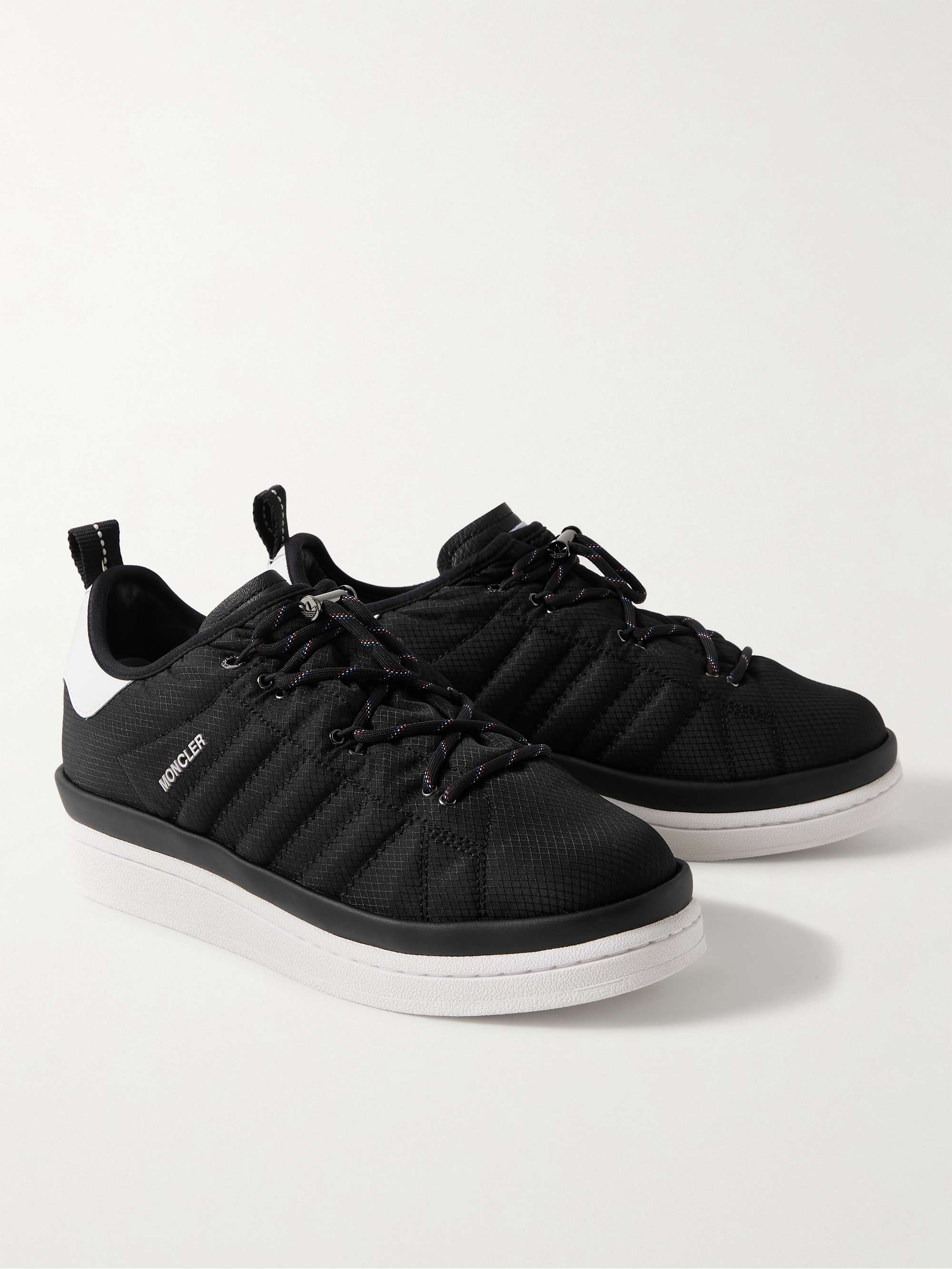 MONCLER GENIUS + adidas Originals Campus Leather-Trimmed