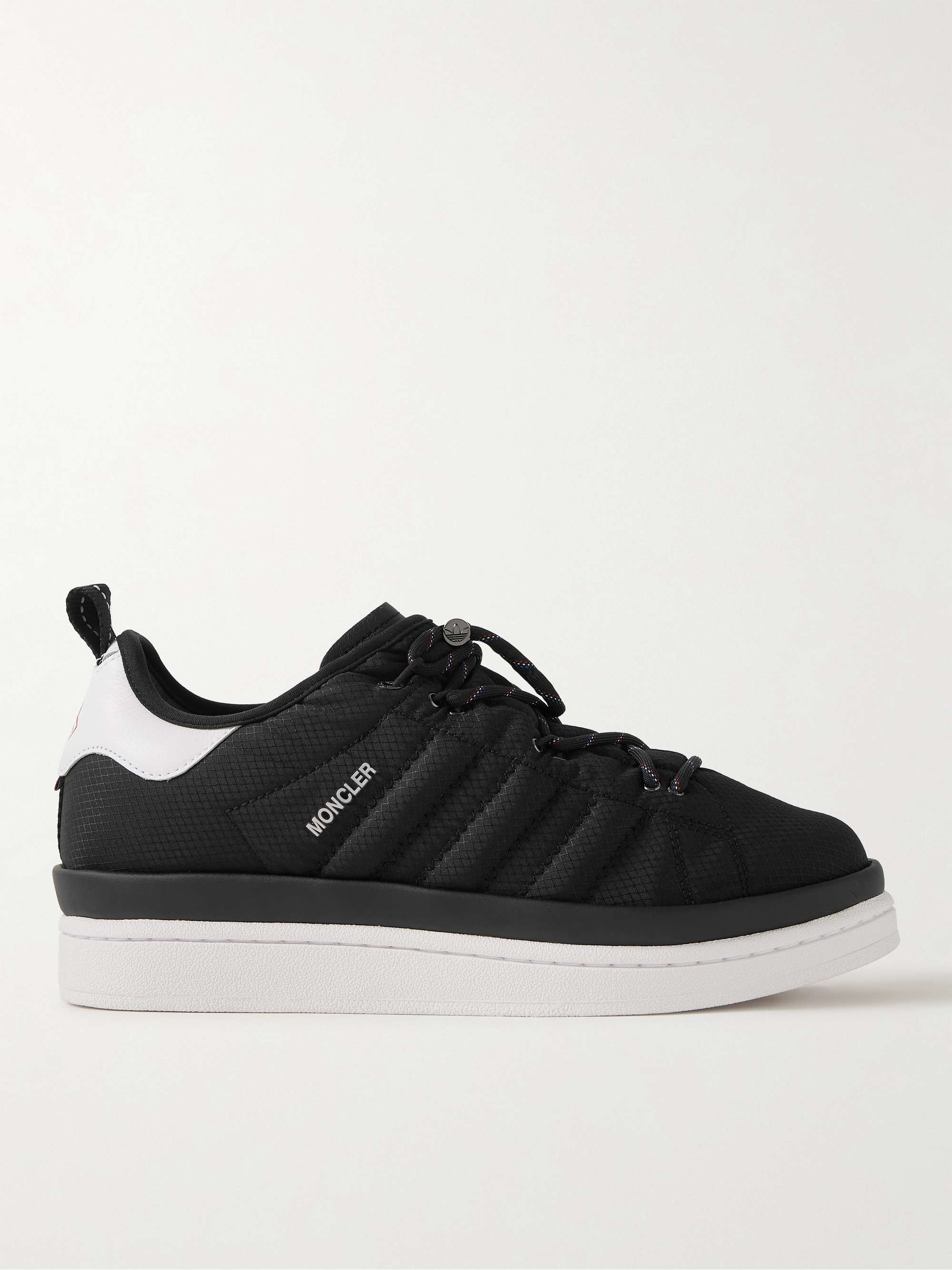 MONCLER GENIUS + adidas Originals Campus Leather-Trimmed Quilted GORE ...