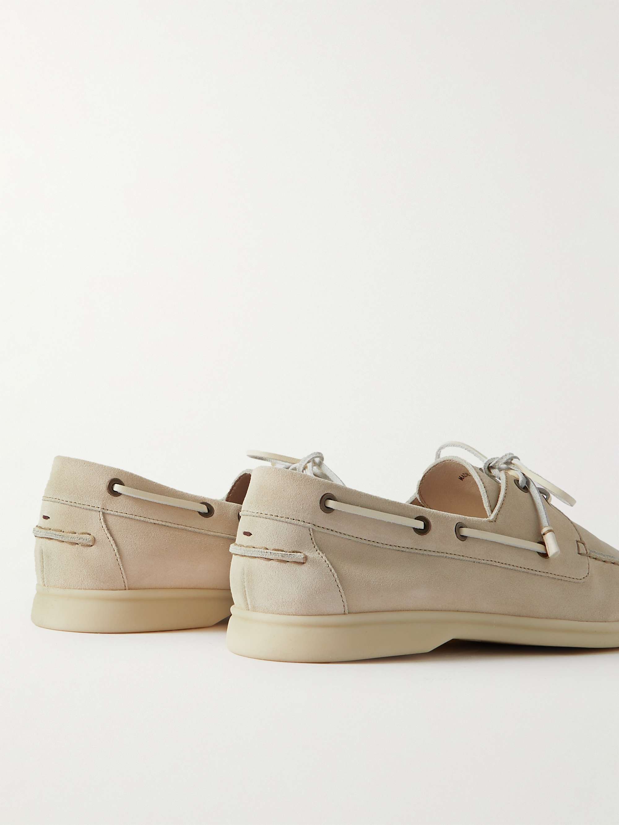LORO PIANA Sea-Sail Walk Suede Boat Shoes