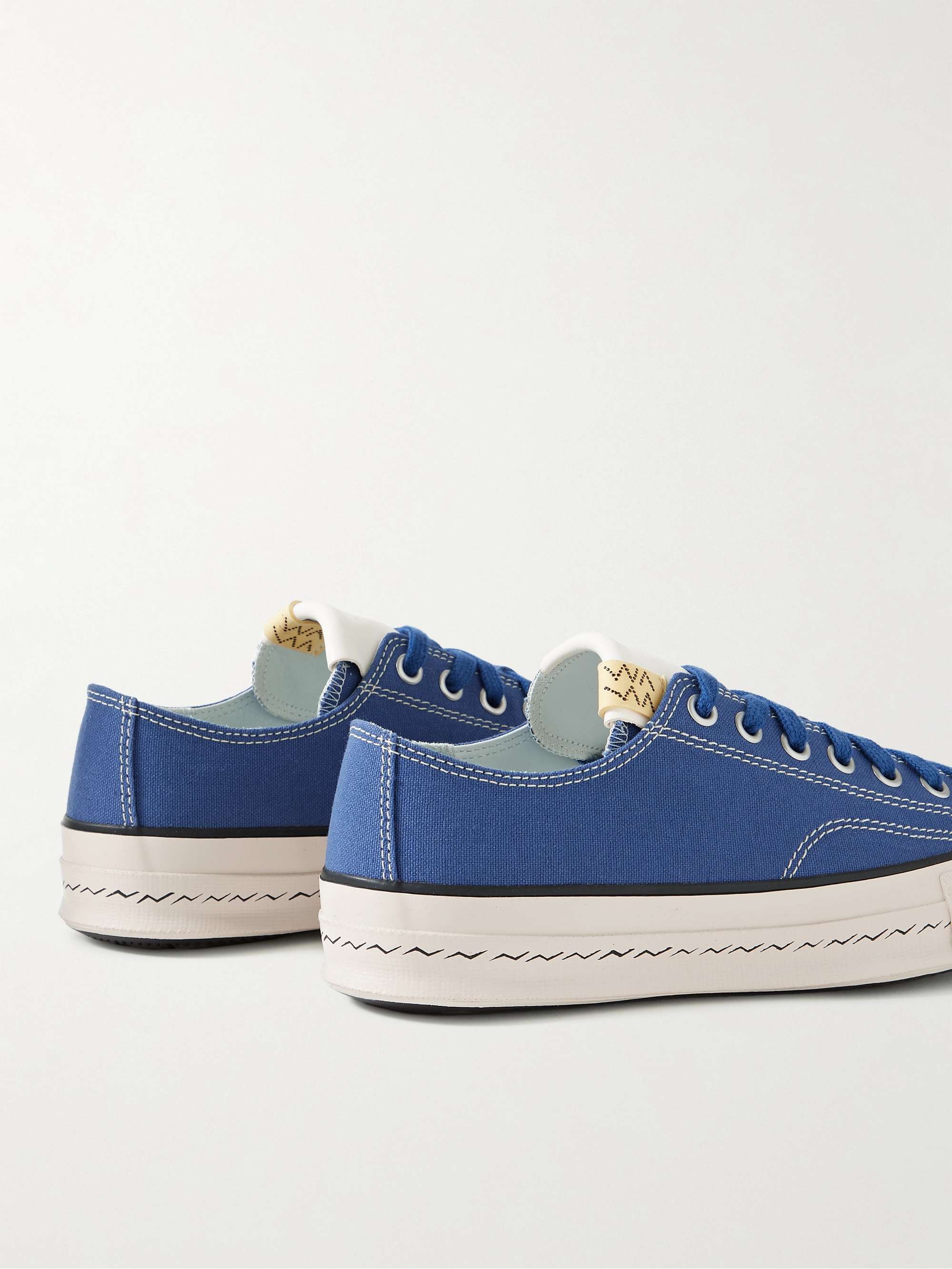 VISVIM Skagway Leather-Trimmed Canvas Sneakers for Men | MR PORTER