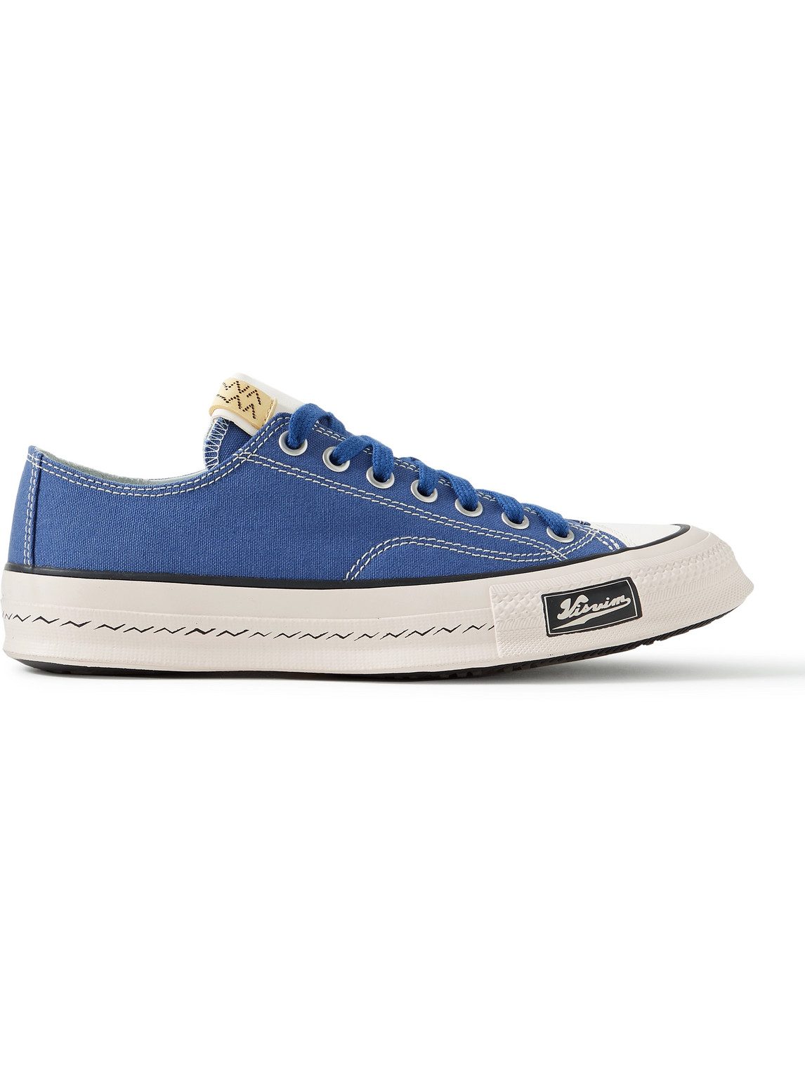 VISVIM SKAGWAY LEATHER-TRIMMED CANVAS SNEAKERS