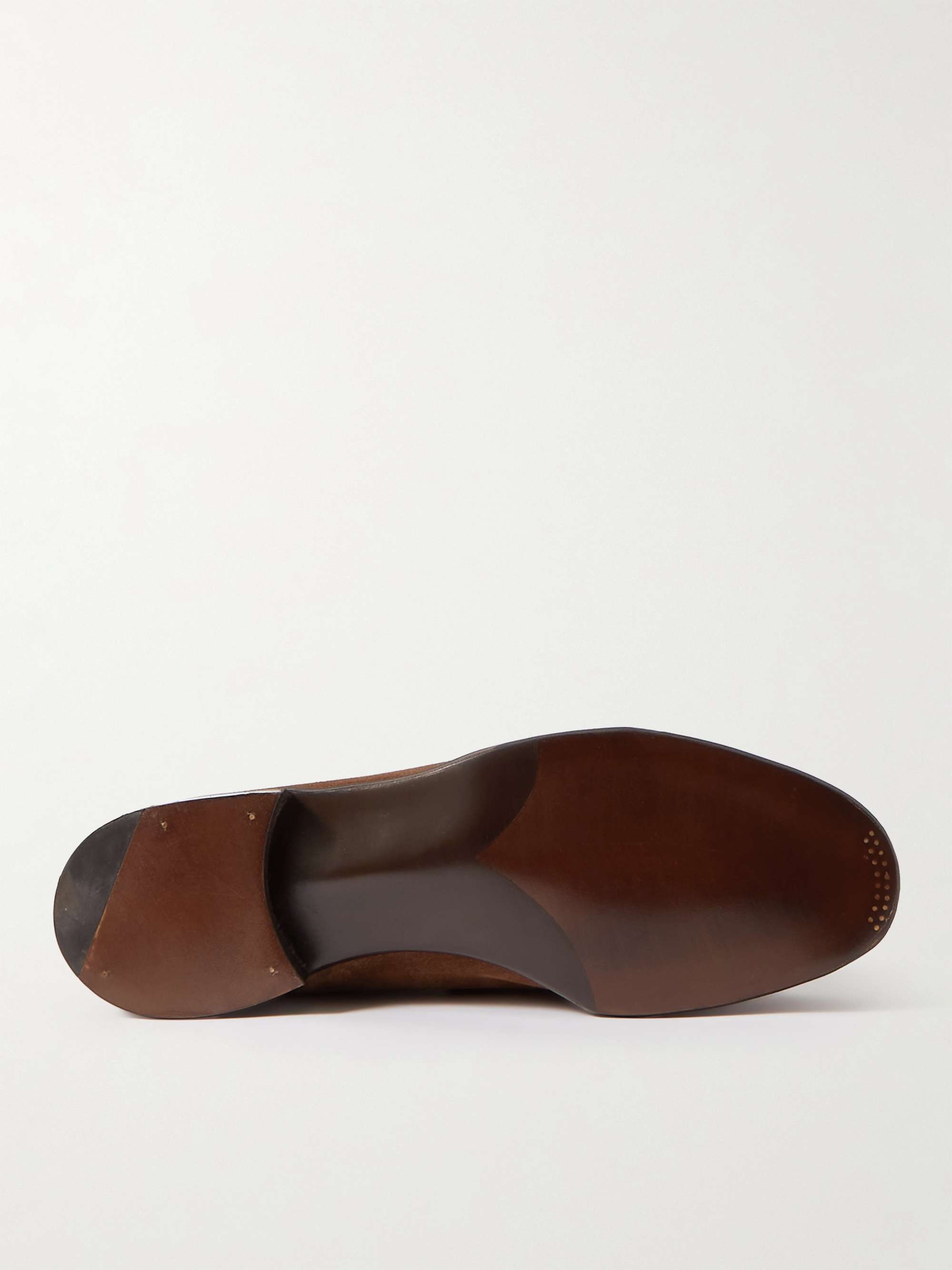 GEORGE CLEVERLEY Cannes Suede Penny Loafers