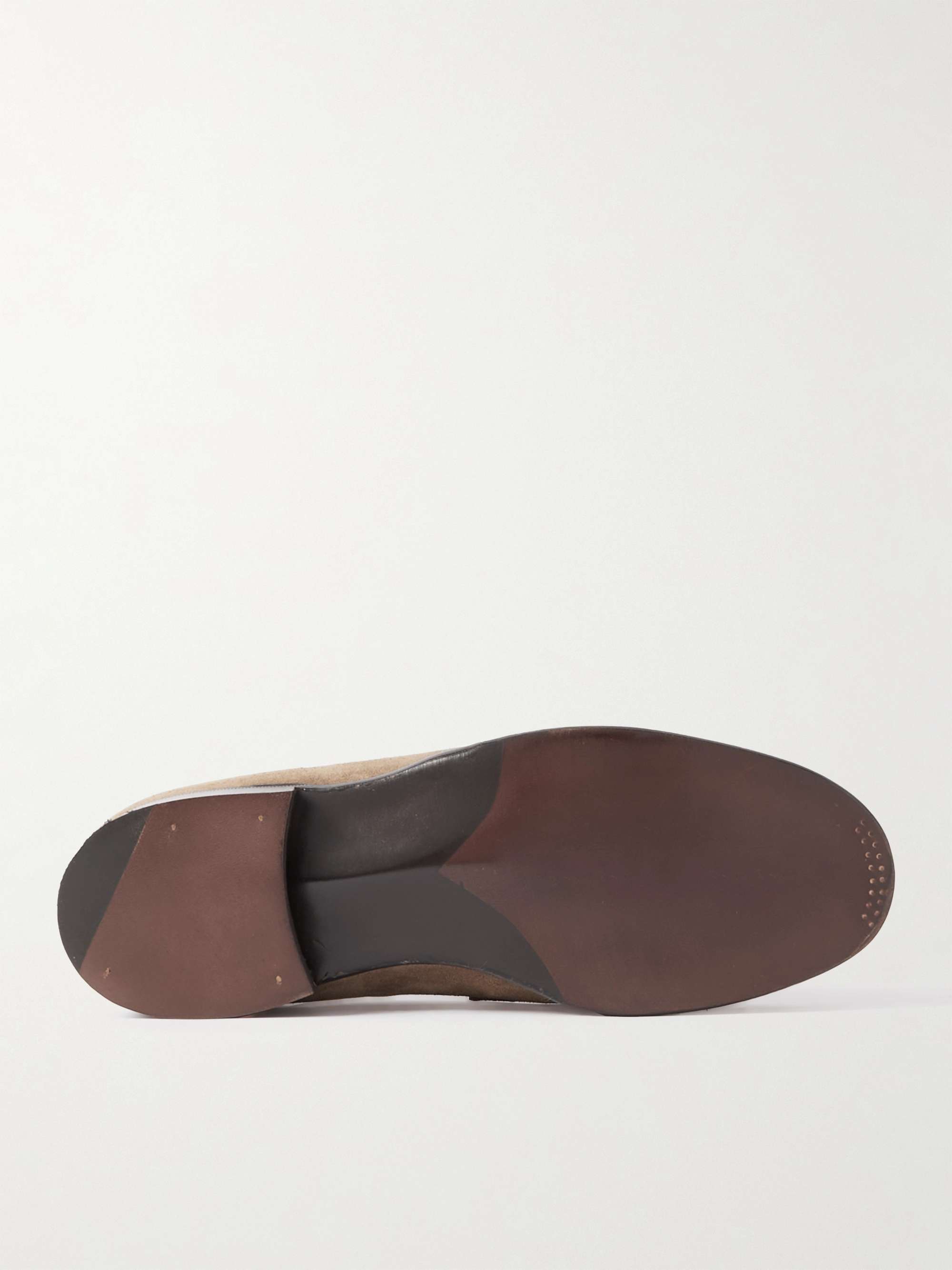 GEORGE CLEVERLEY Cannes Suede Penny Loafers