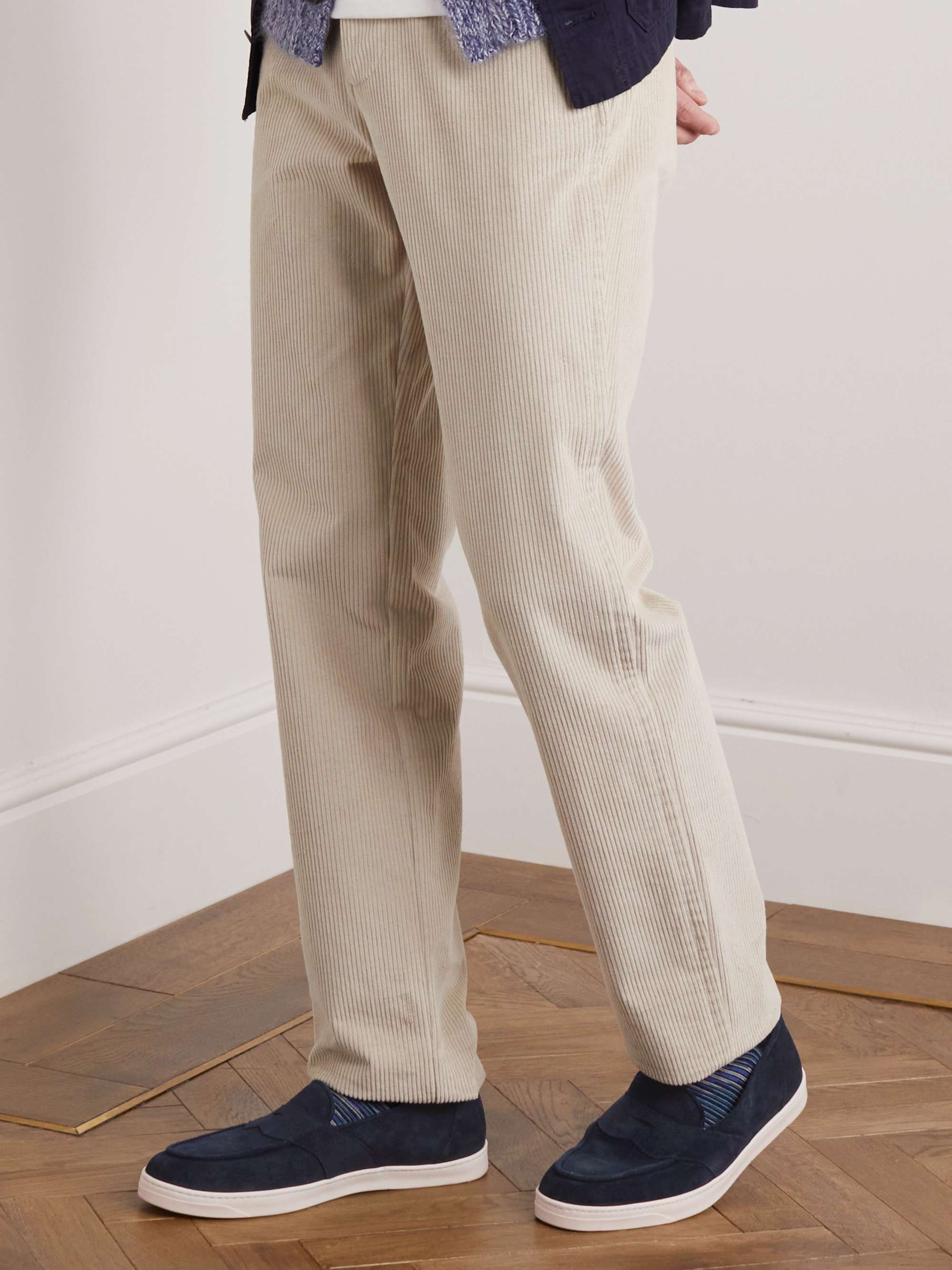 GEORGE CLEVERLEY Joey Full-Grain Suede Penny Loafers