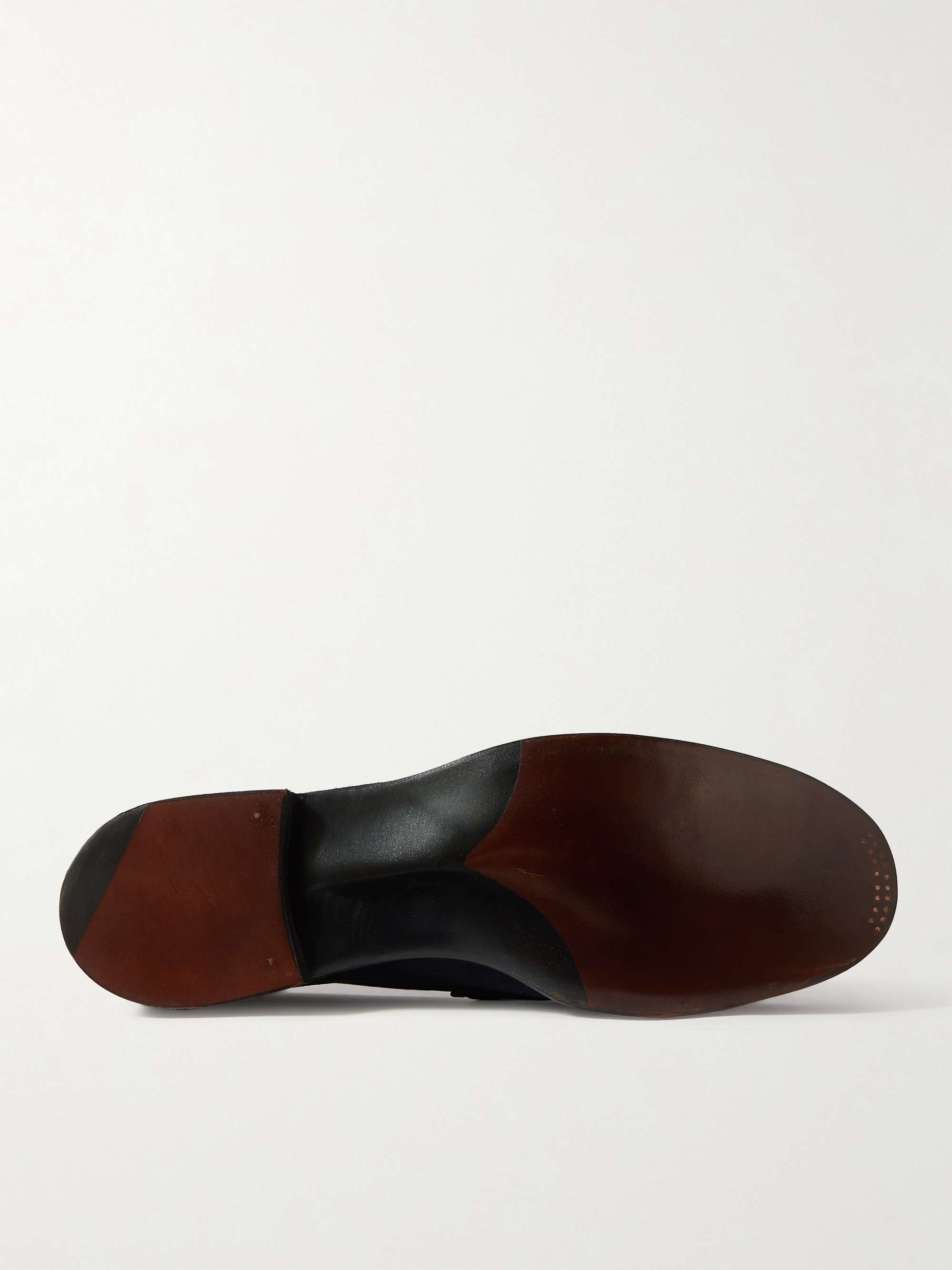 GEORGE CLEVERLEY Cannes Suede Penny Loafers