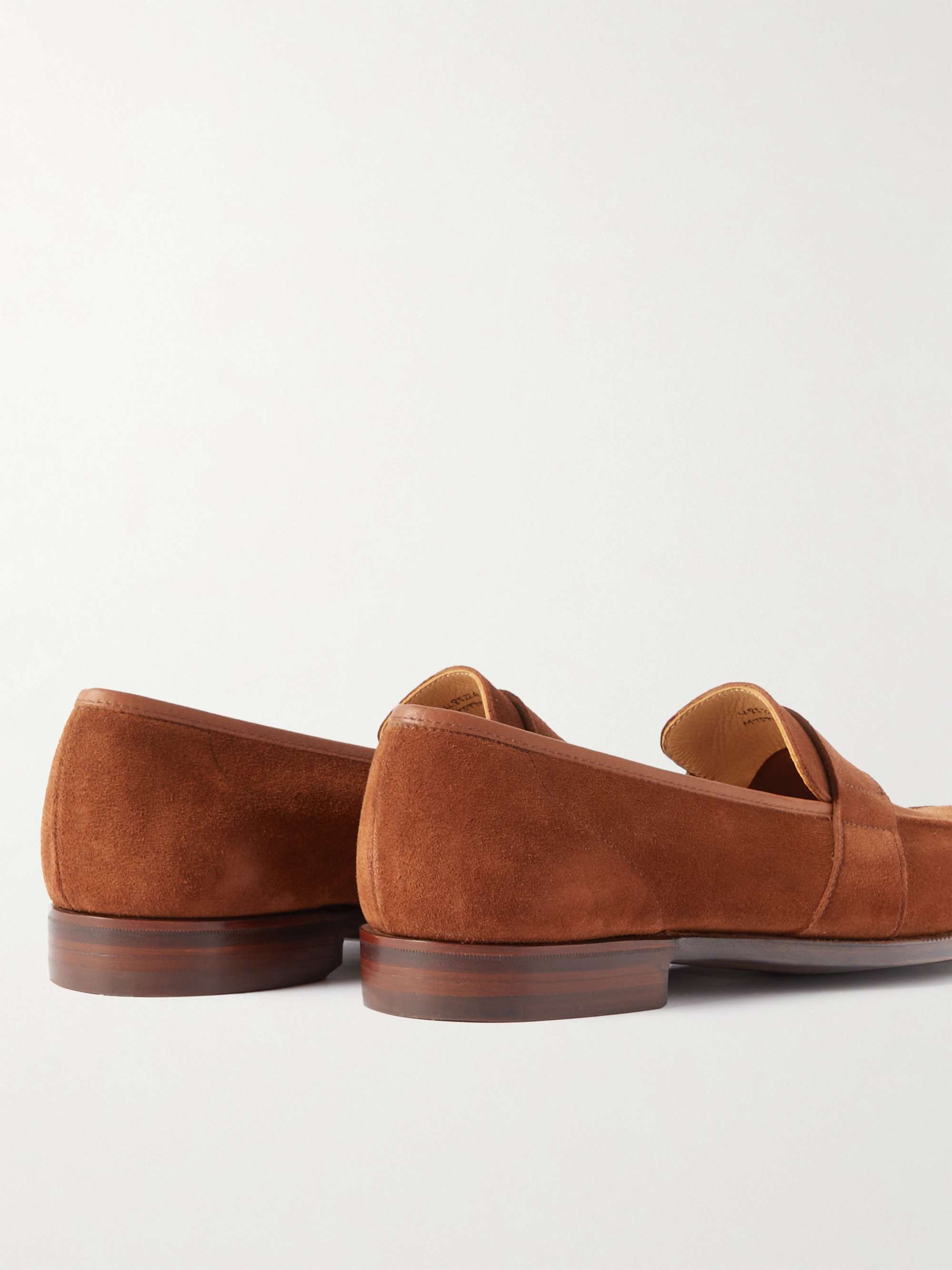 GEORGE CLEVERLEY Owen Suede Penny Loafers