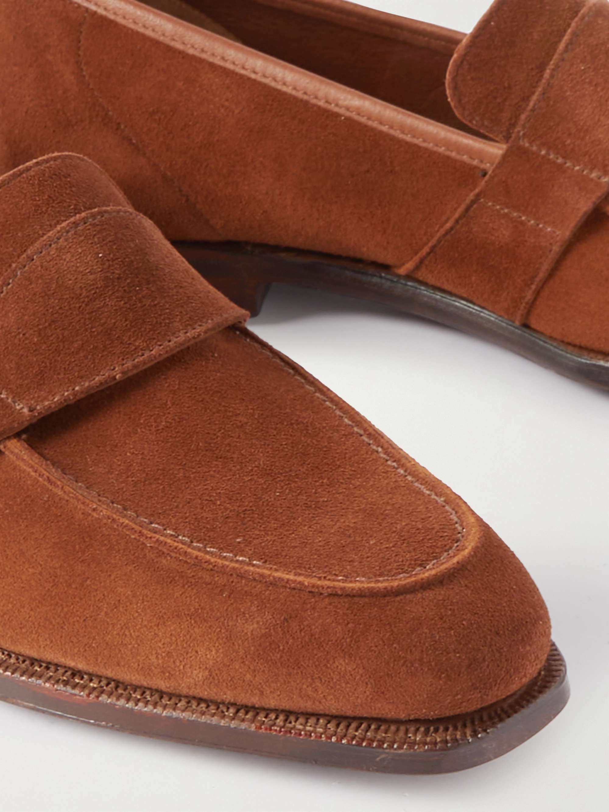 GEORGE CLEVERLEY Owen Suede Penny Loafers