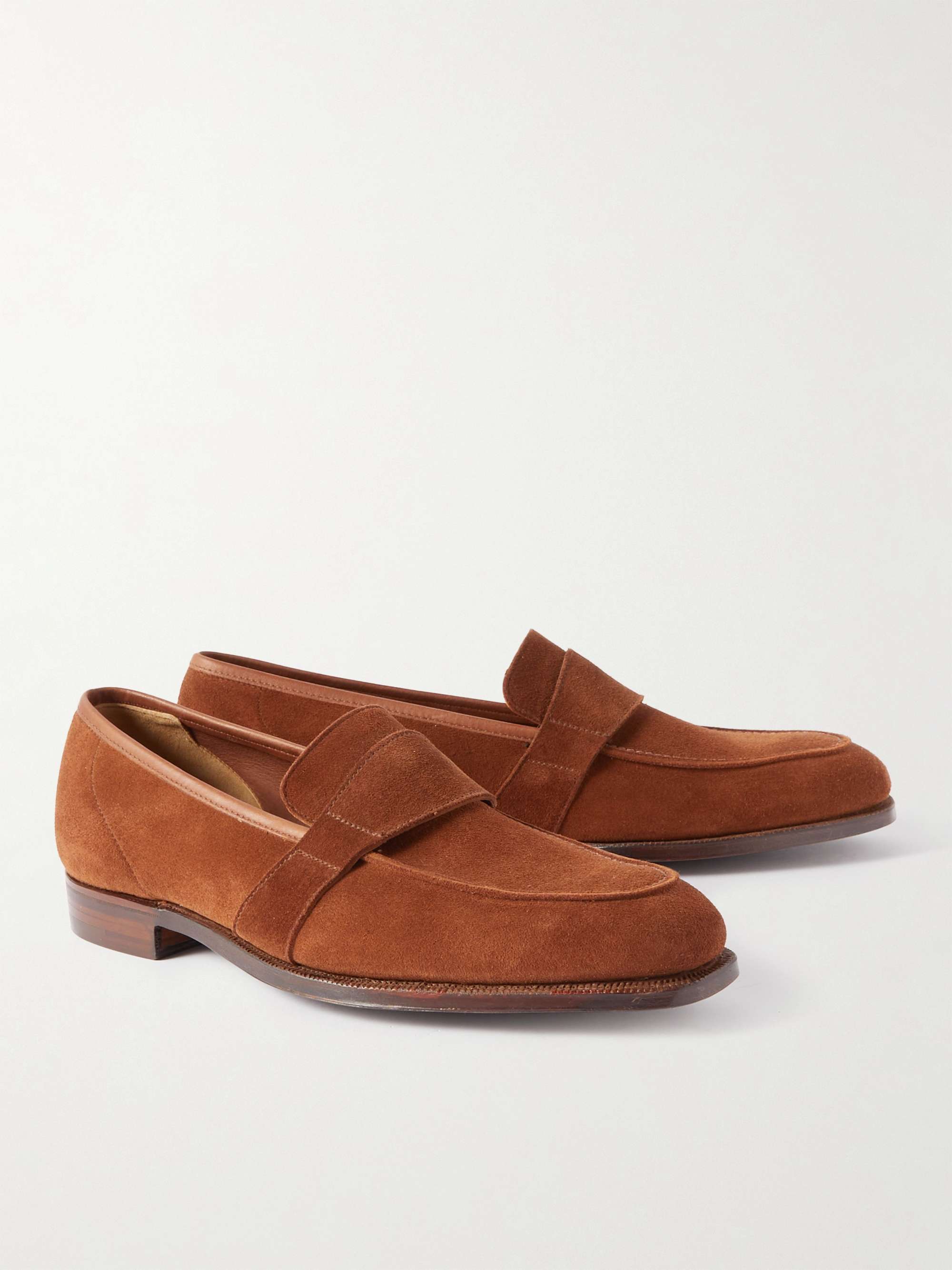 GEORGE CLEVERLEY Owen Suede Penny Loafers