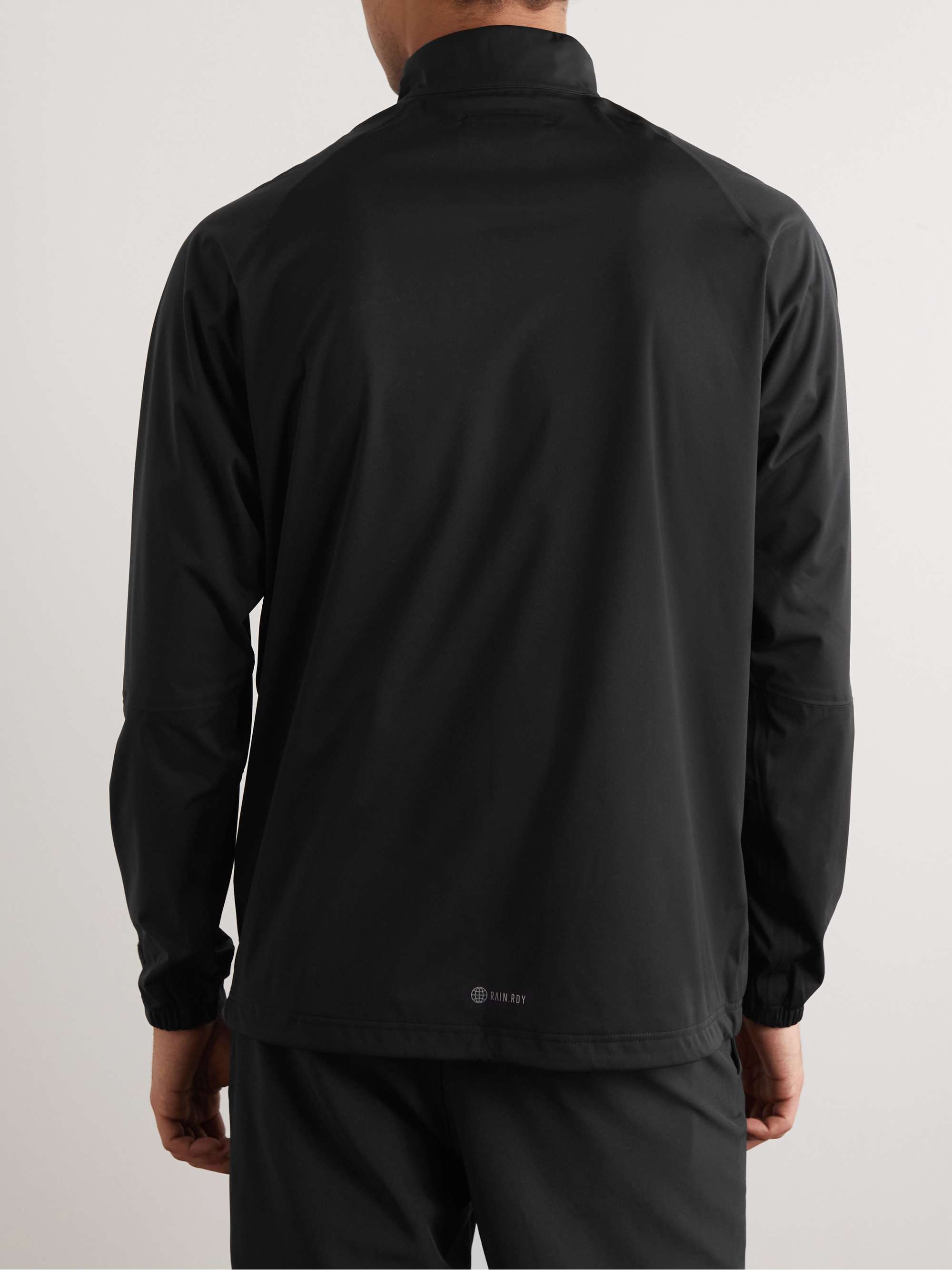 ADIDAS GOLF RAIN.RDY Logo-Print Recycled-Shell Zip-Up Golf Jacket