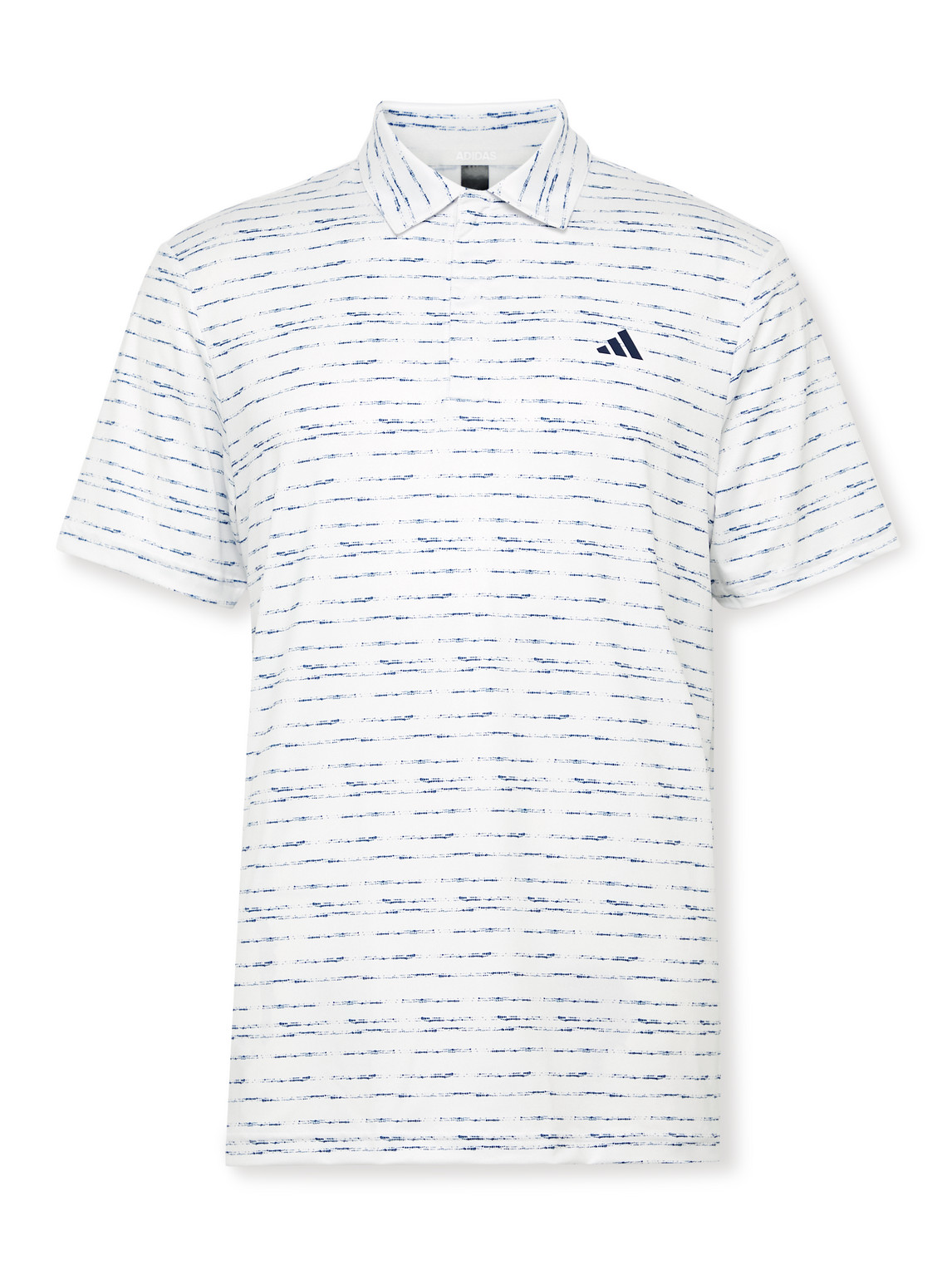 ADIDAS GOLF PRINTED STRETCH RECYCLED-JERSEY POLO SHIRT