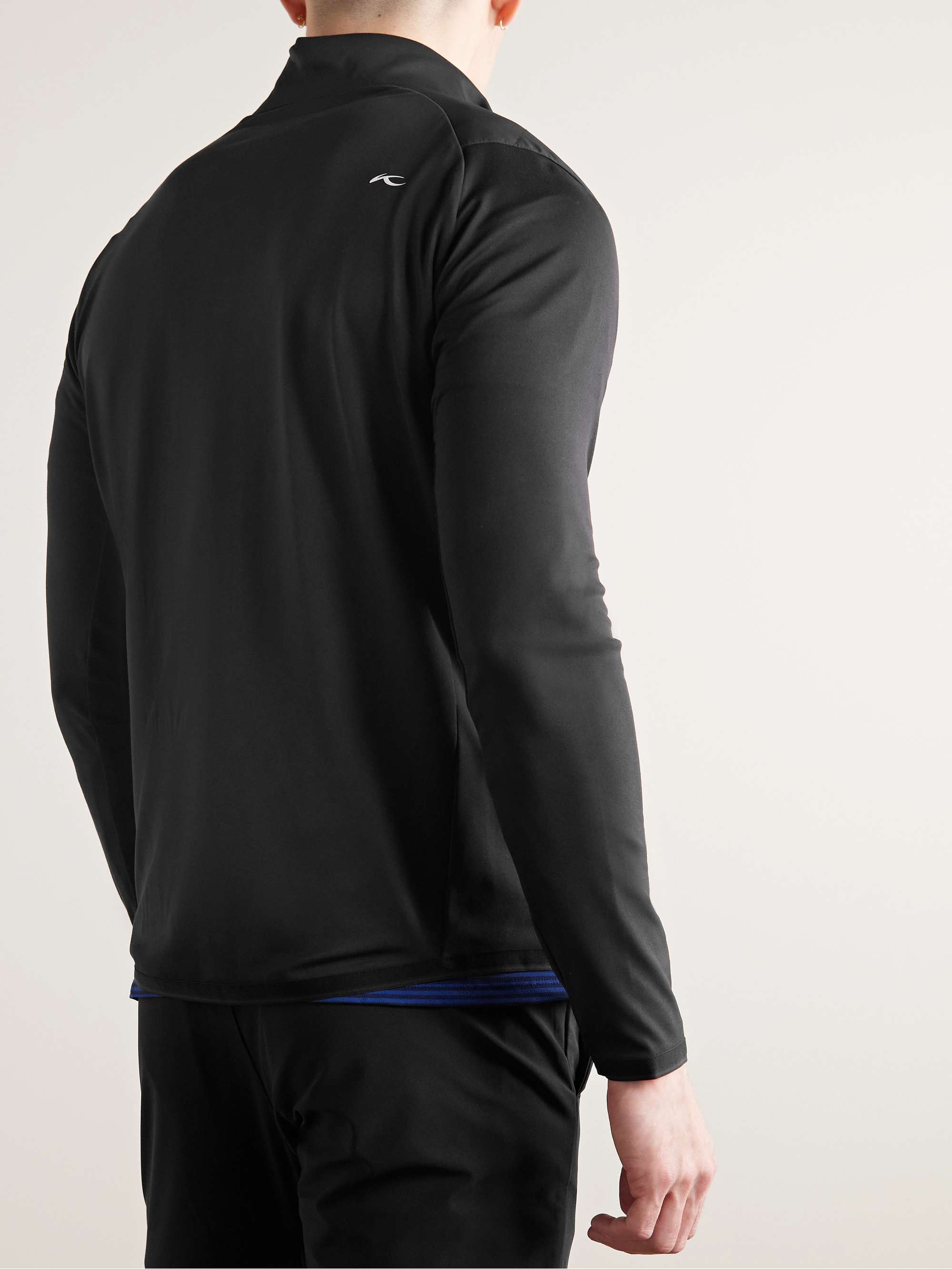 KJUS GOLF Release Quilted Shell and Stretch-Jersey Golf Jacket