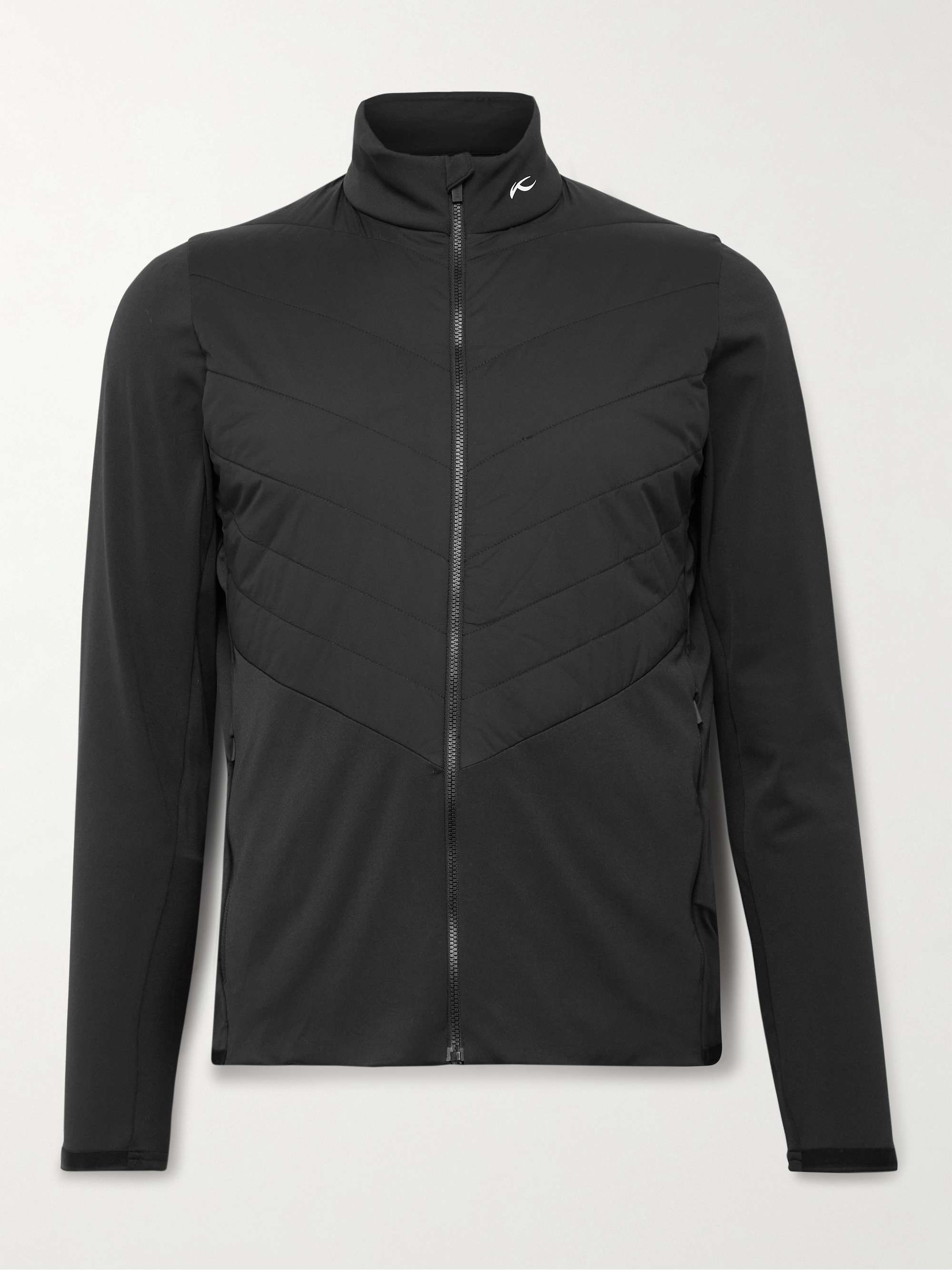 KJUS GOLF Release Quilted Shell and Stretch-Jersey Golf Jacket