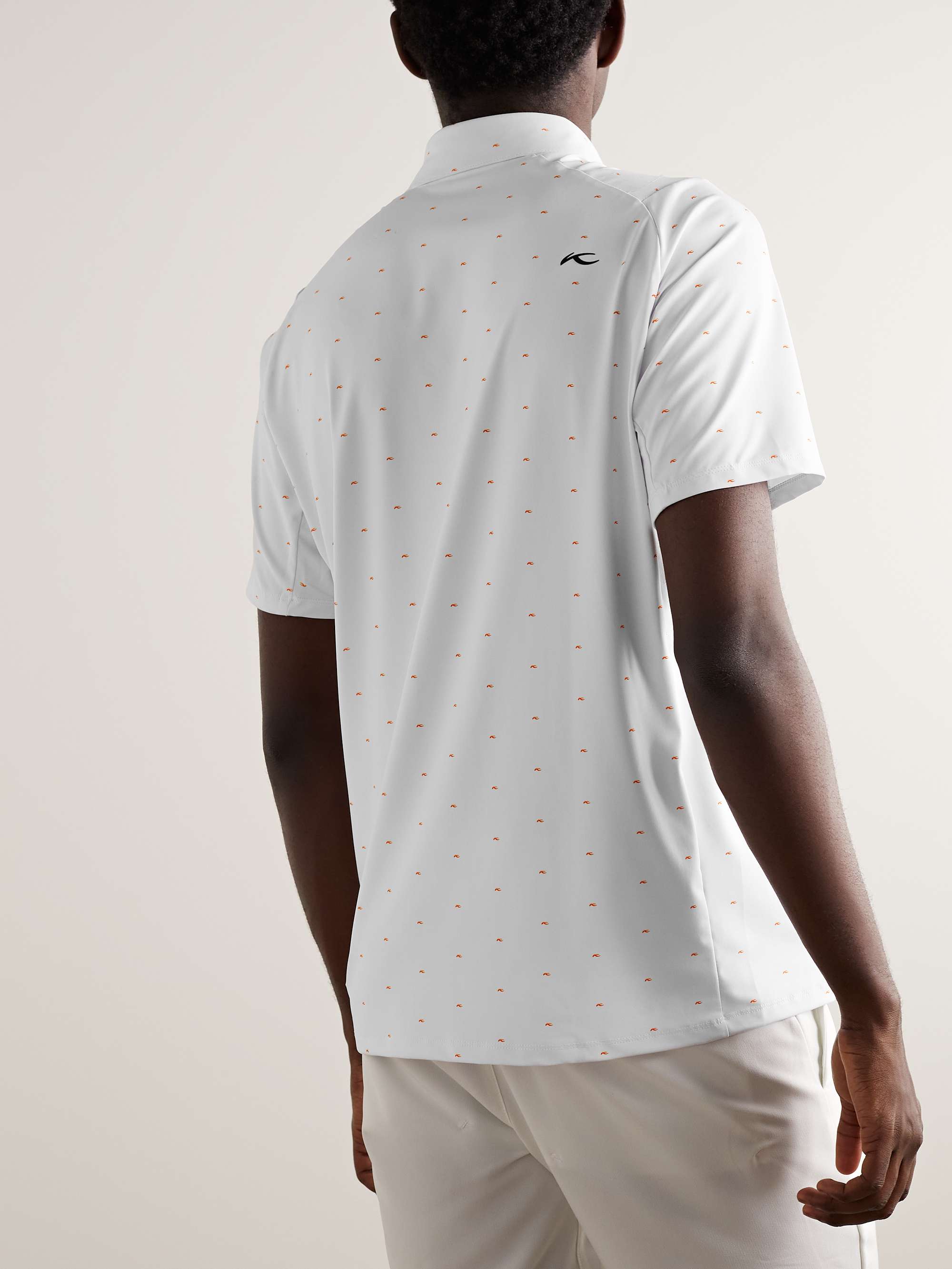 KJUS GOLF Printed Stretch-Jersey Polo Shirt