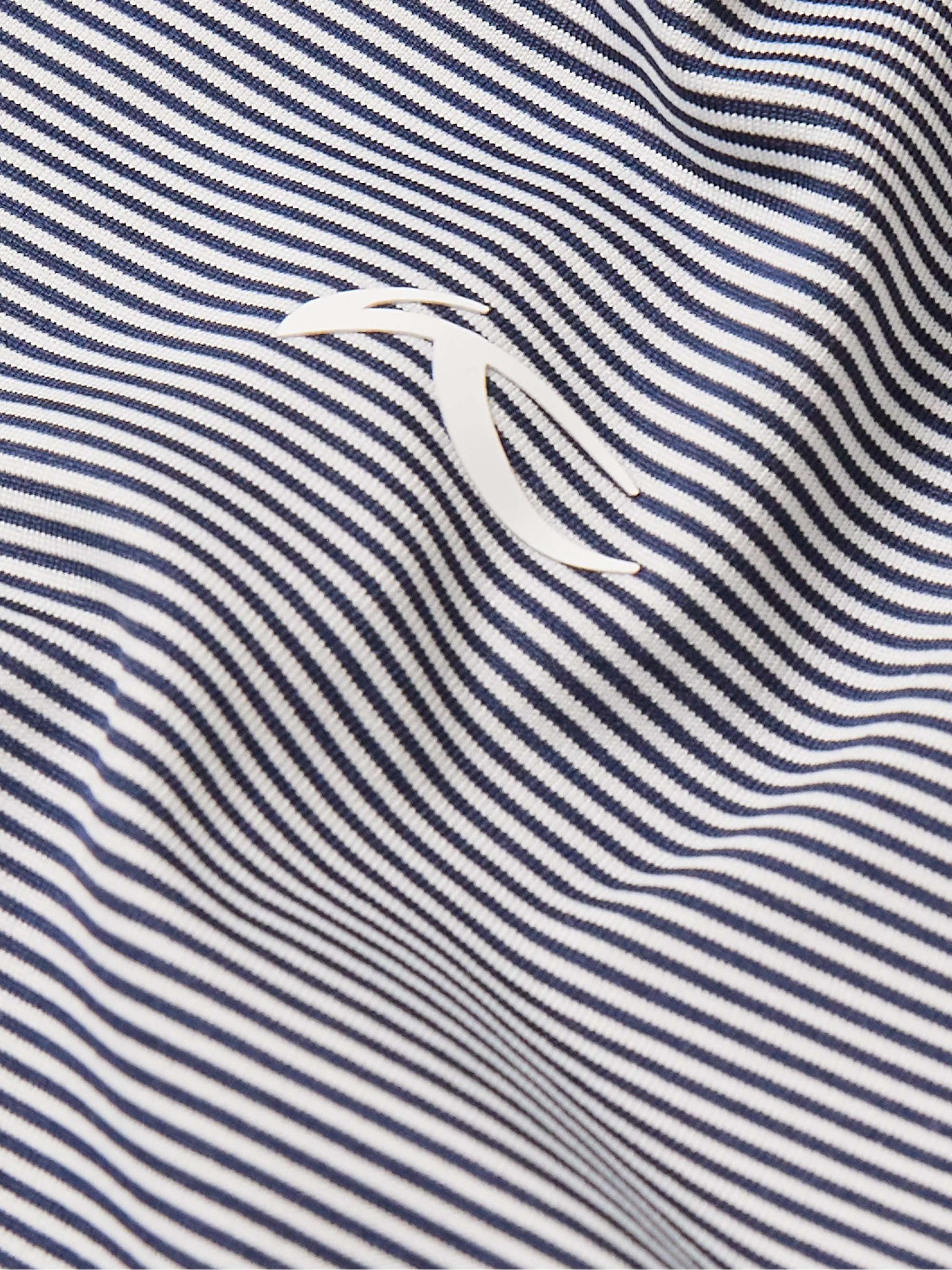 KJUS GOLF Soren Striped Stretch-Jersey Polo Shirt