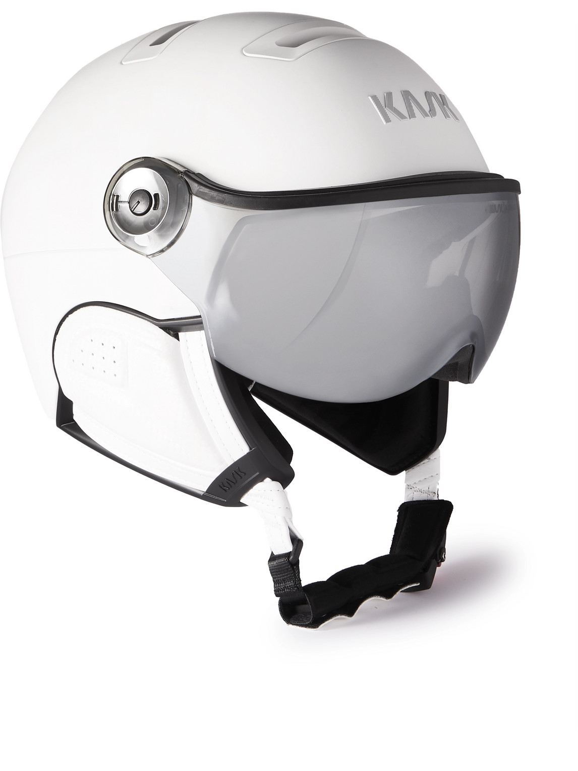 Kask Shadow Logo-embossed Ski Helmet In White