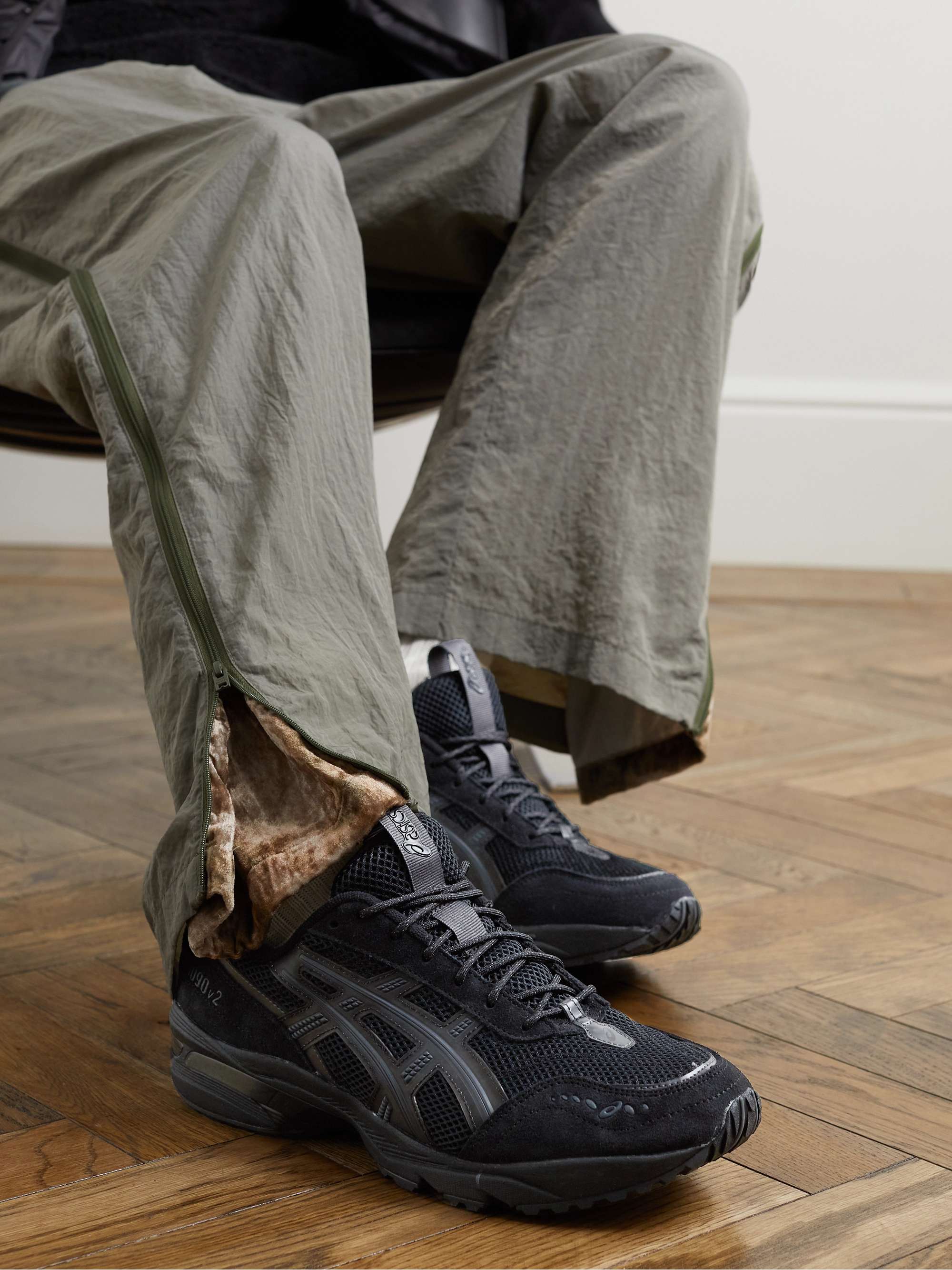 Dramaturgo Inmundo ley ASICS GEL-1090™ V2 Rubber-Trimmed Suede and Mesh Running Sneakers | MR  PORTER