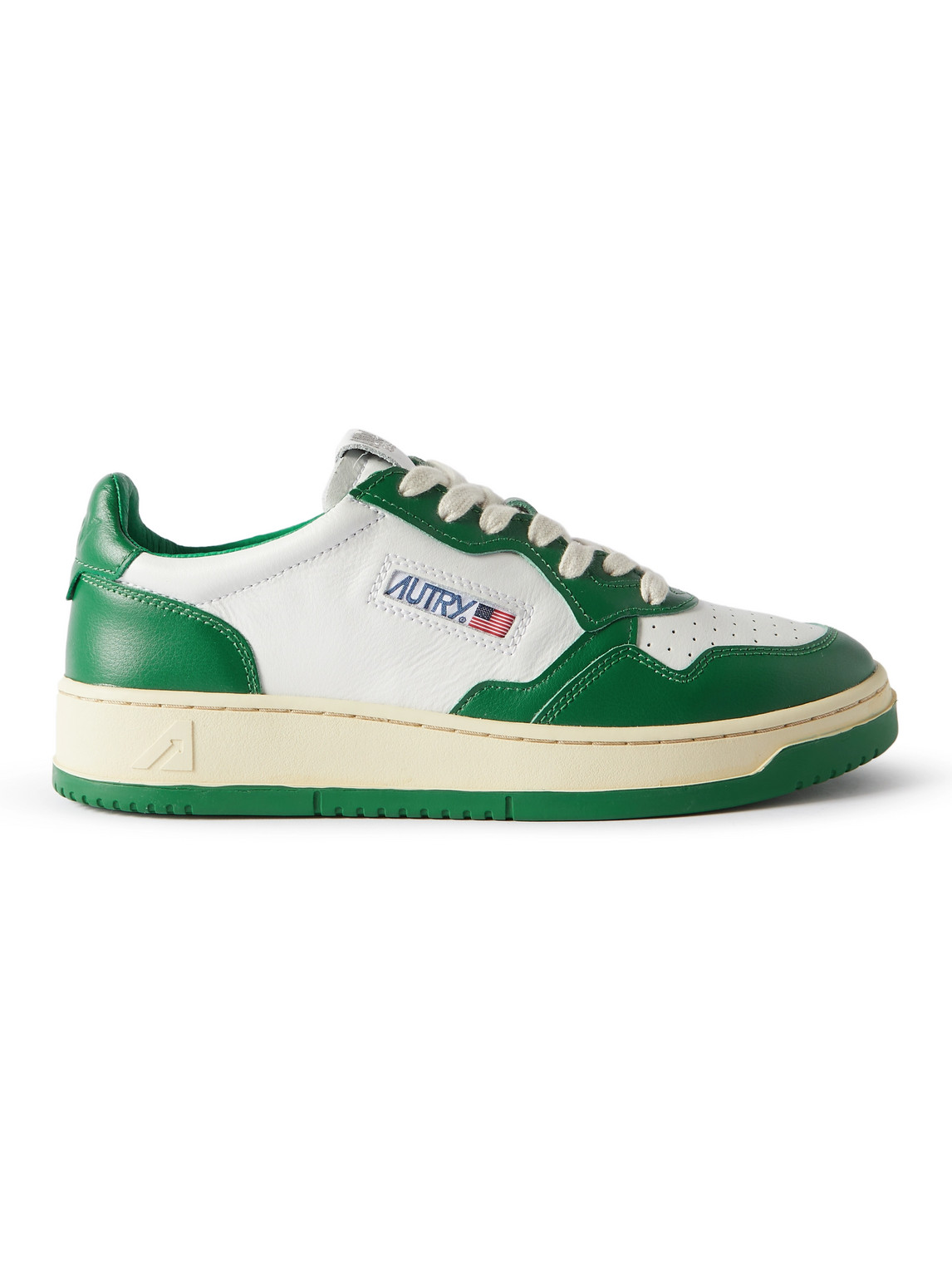 Autry - Medalist Two-Tone Leather Sneakers - Men - Green - EU 45