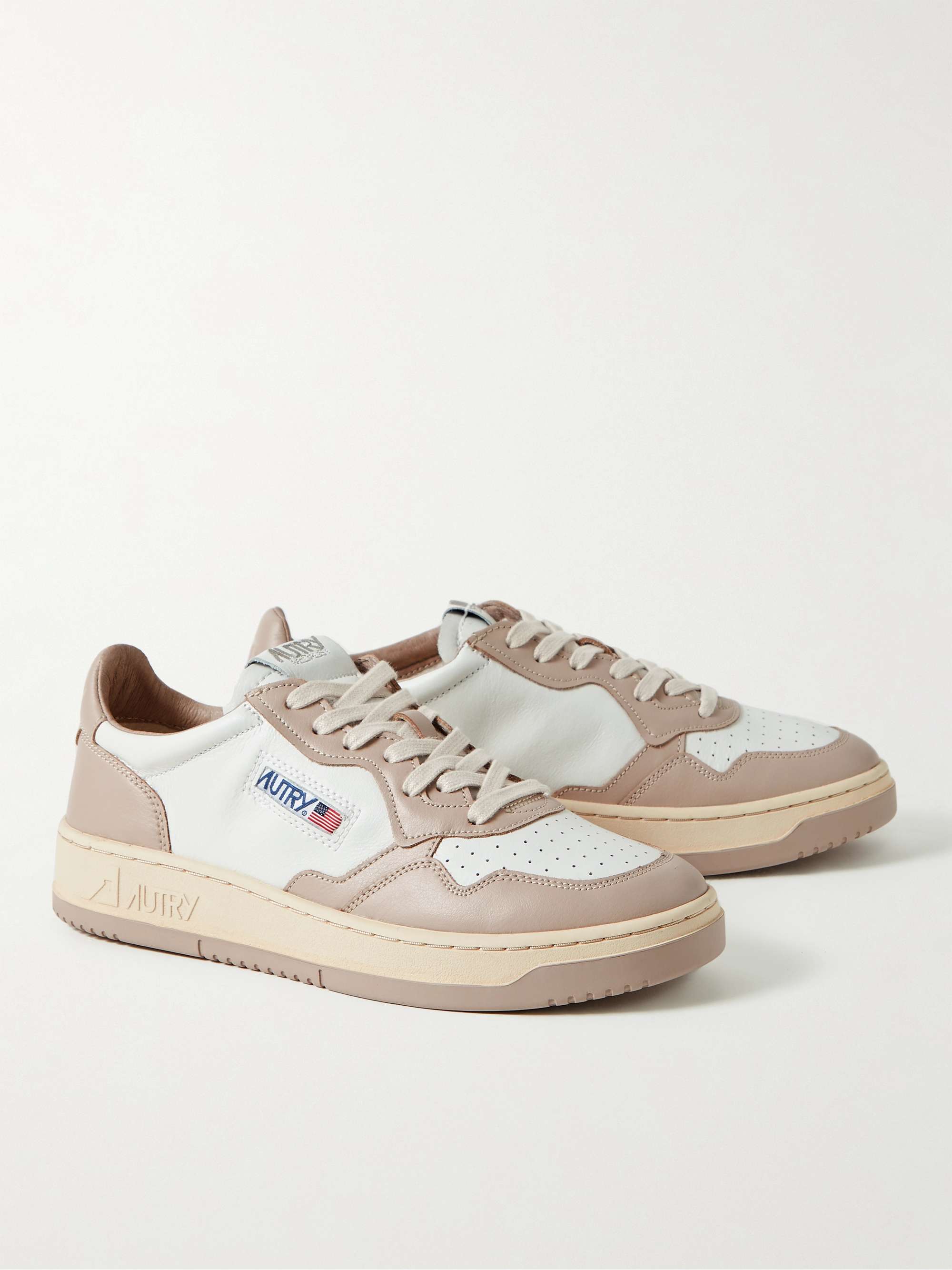 AUTRY Medalist Low Two-Tone Leather Sneakers | MR PORTER