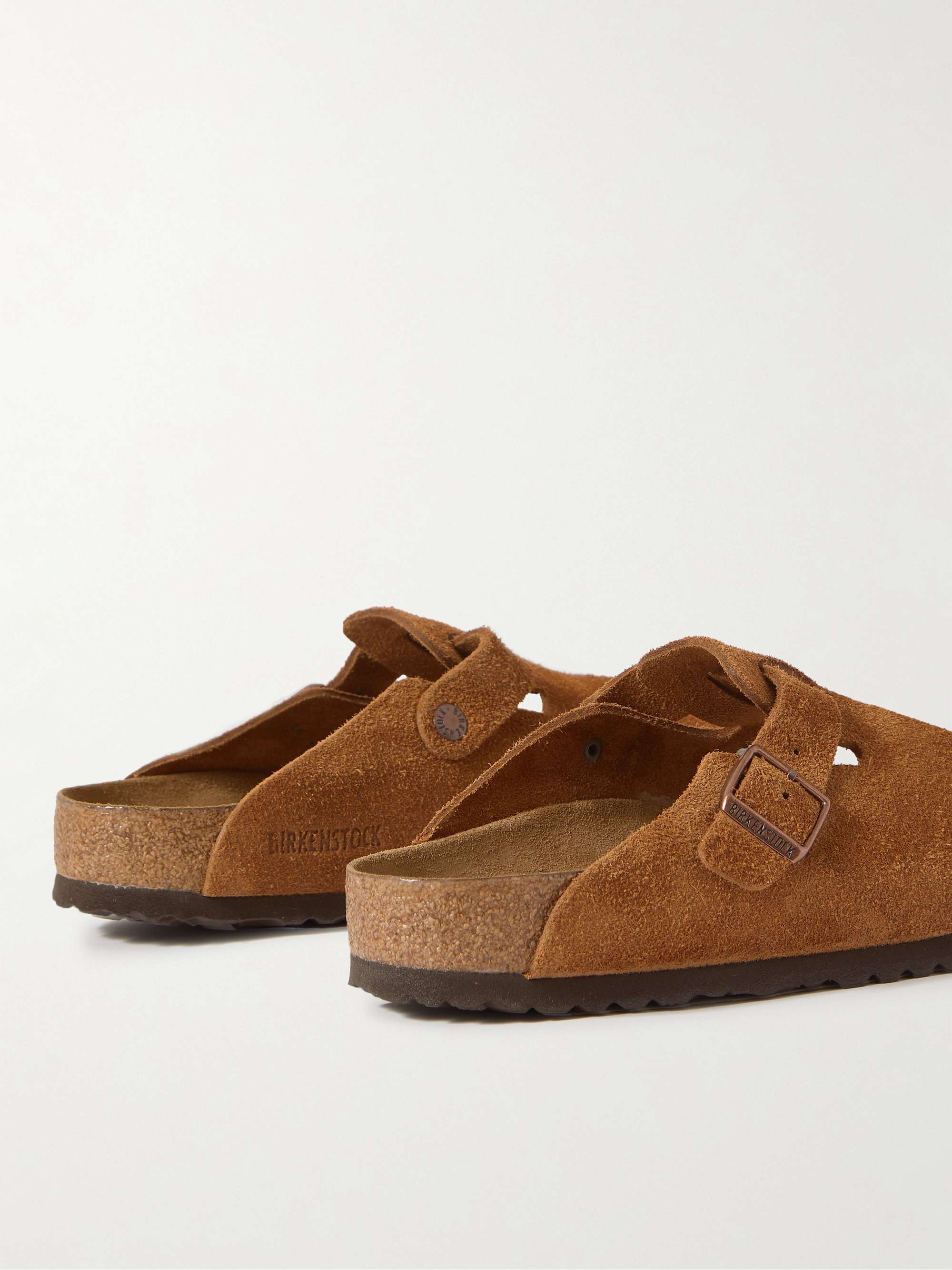 BIRKENSTOCK Boston Suede Clogs