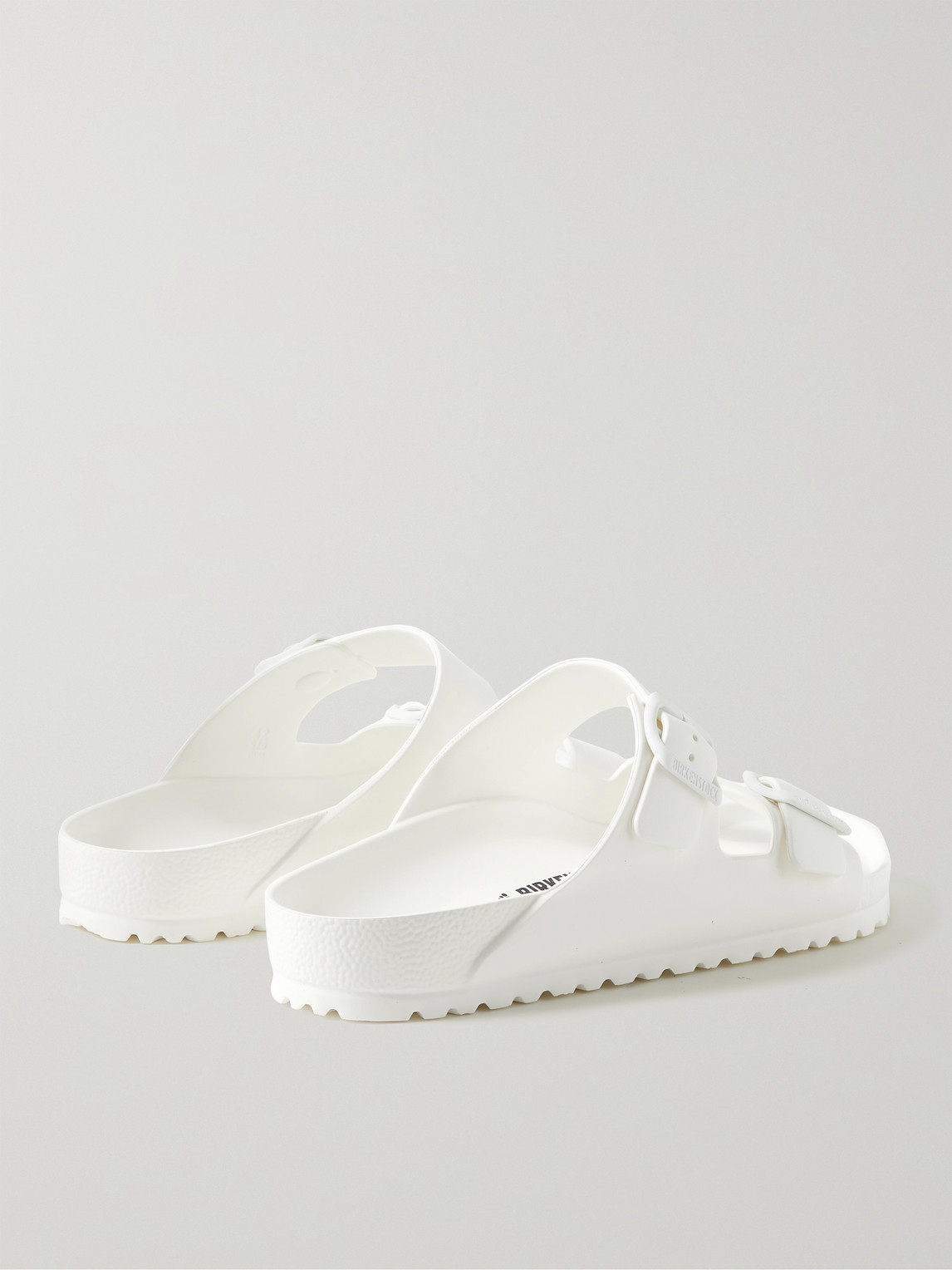 Birkenstock Arizona Eva Mens Buckle Casual Slide Sandals In White