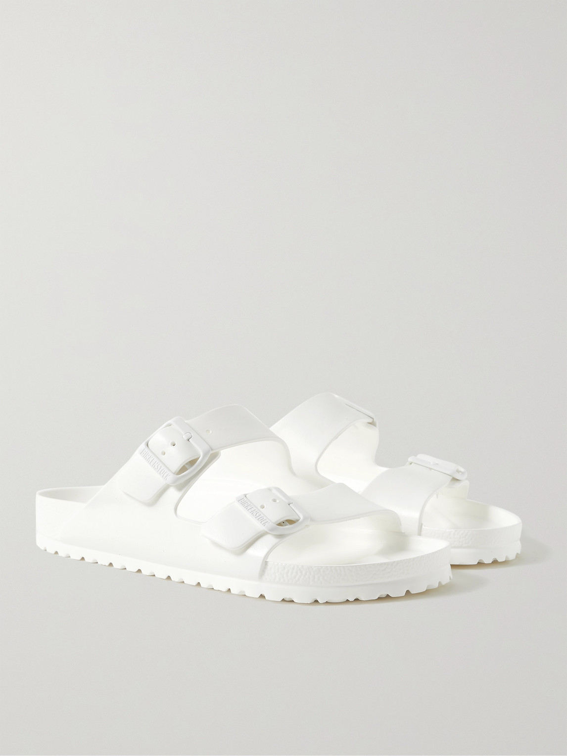 Birkenstock Arizona Eva Mens Buckle Casual Slide Sandals In White