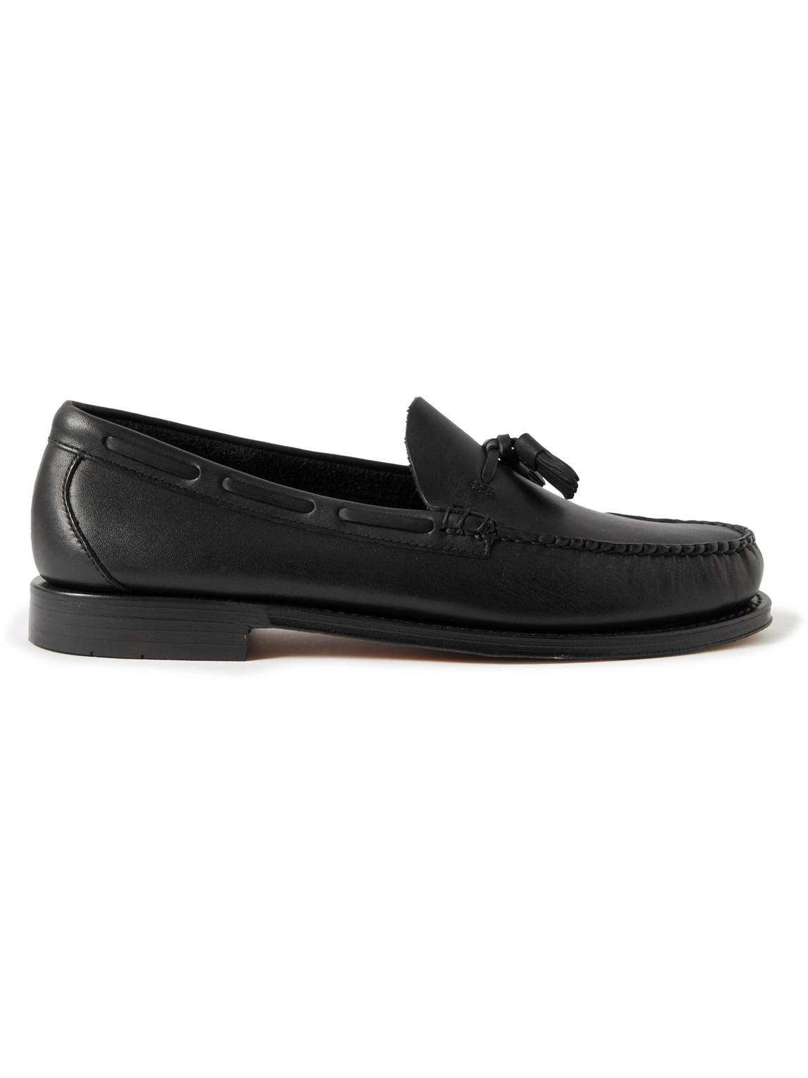 G.h. Bass & Co. Weejun Heritage Larson Leather Loafers In Black