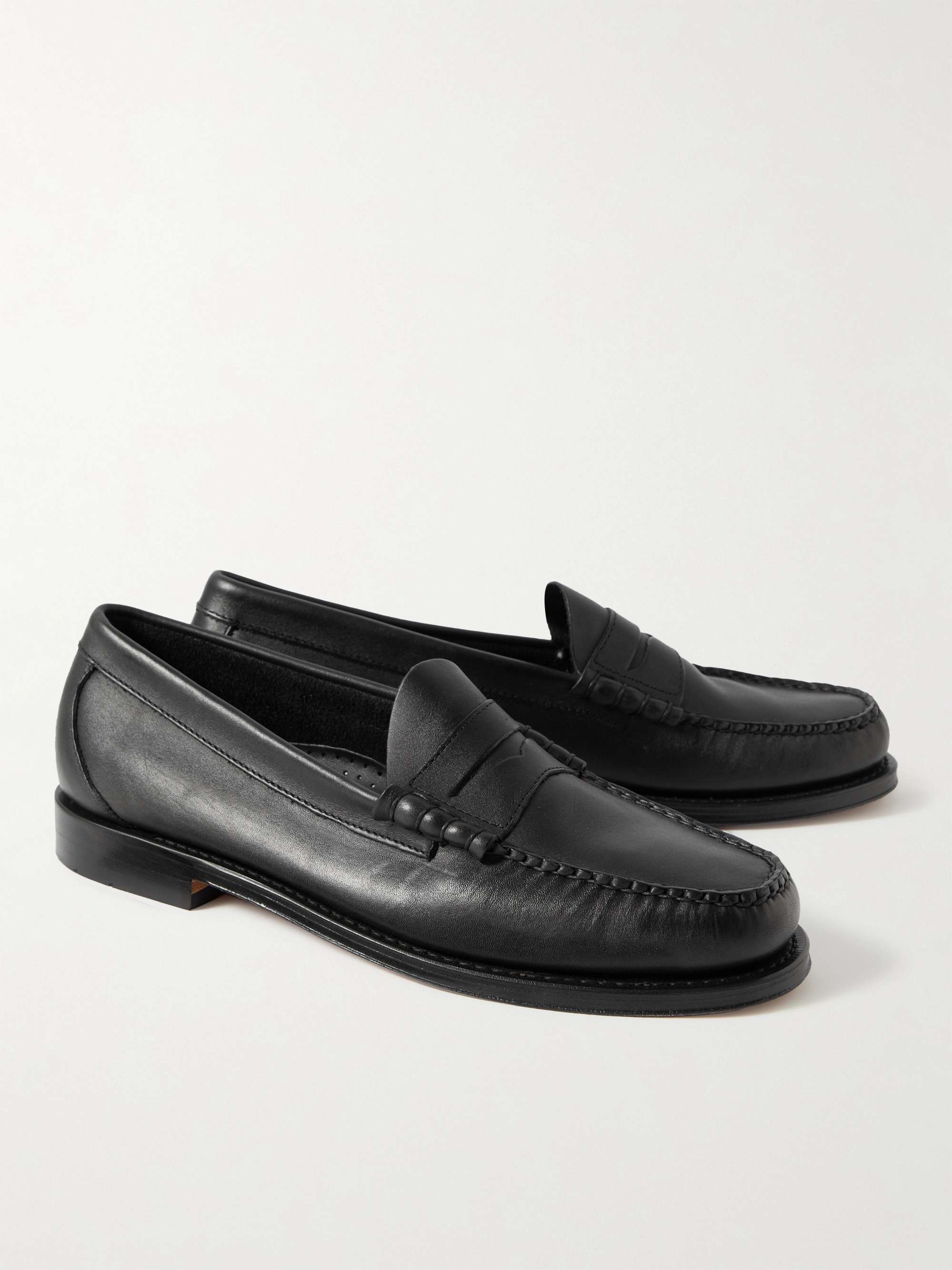 G.H. BASS Weejuns Heritage Larson Leather Penny Loafers