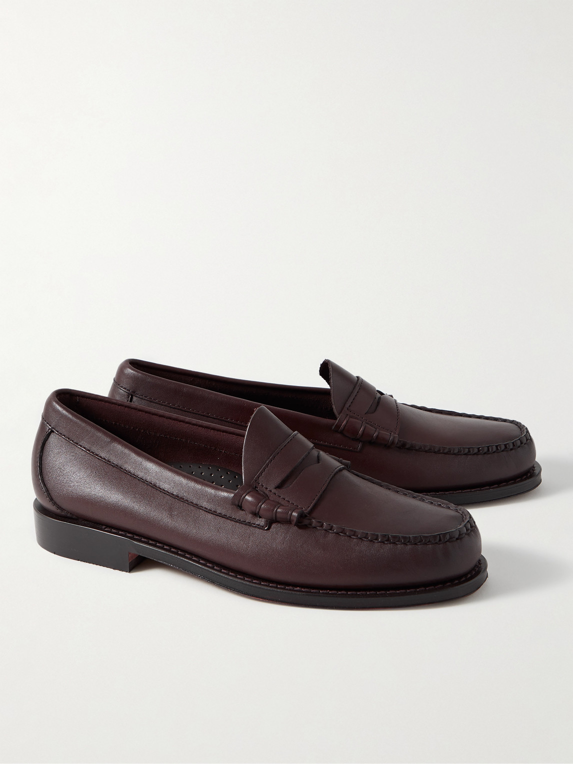 Shop G.h. Bass & Co. Weejuns Heritage Larson Leather Penny Loafers In Brown